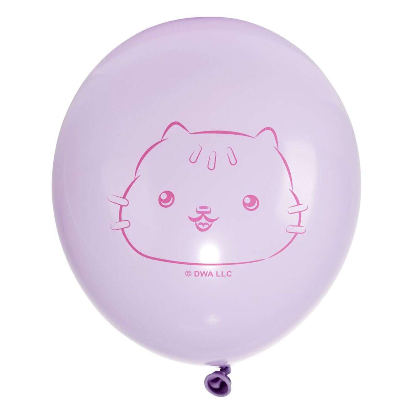 Ballon Gabby Chat x6 baudruche latex rose vert violet 13x17cm