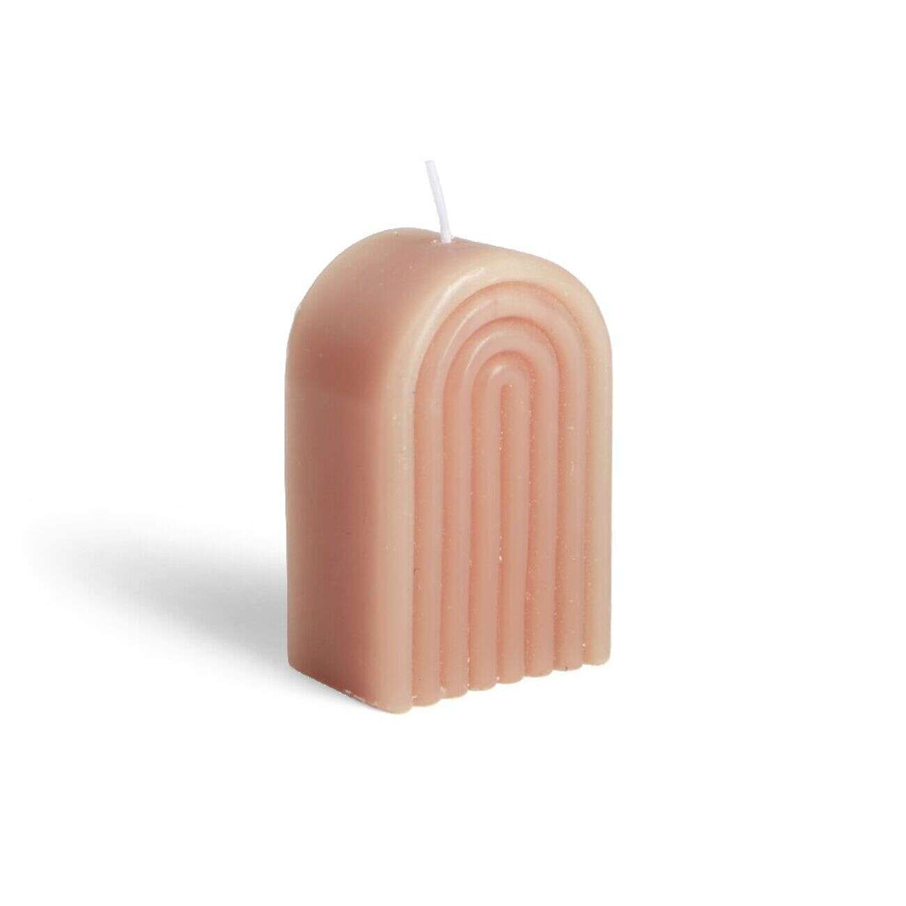 Bougie Bridge marron clair 6x4xH9cm