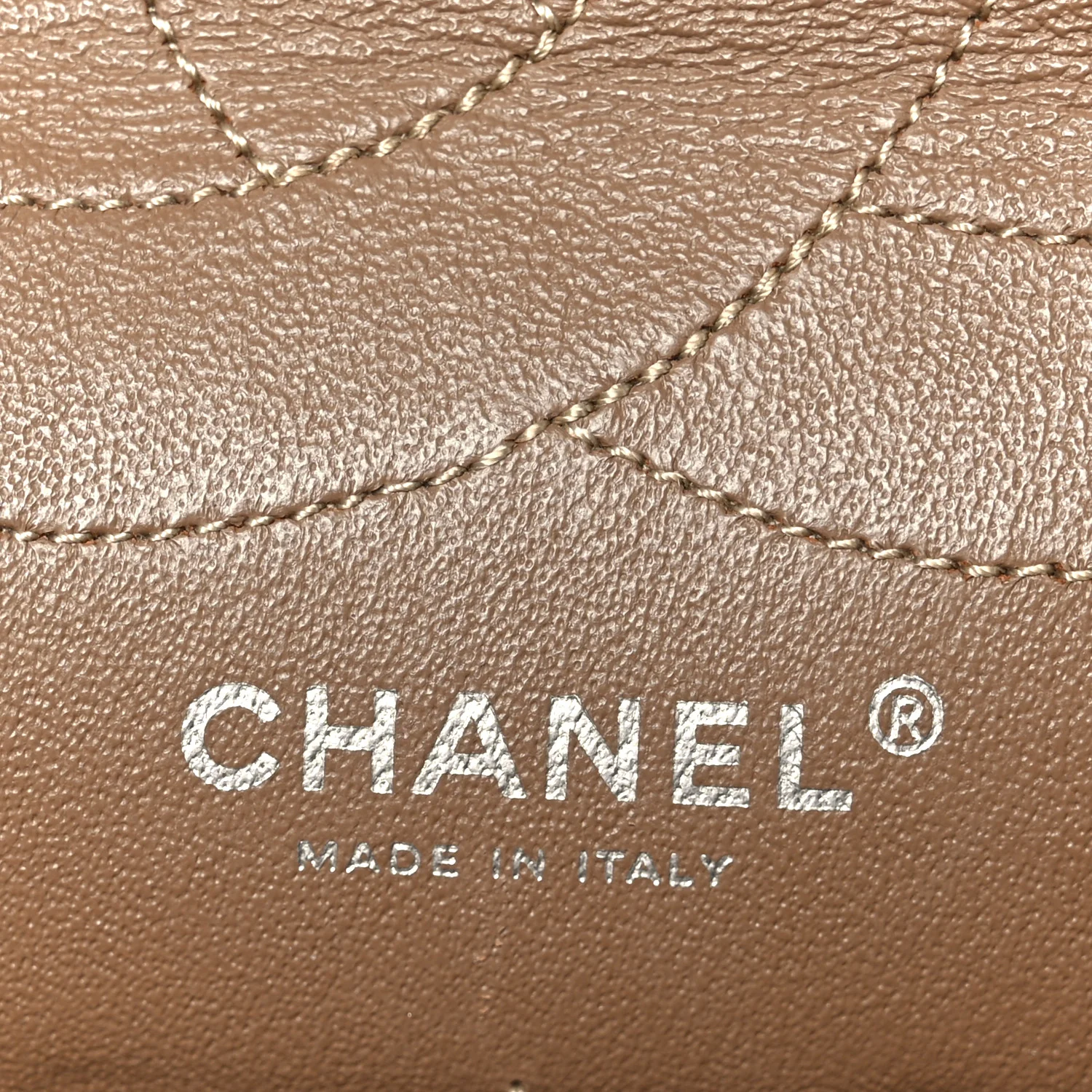Metallic Aged Calfskin Quilted 2.55 Reissue 227 Flap Dark Gold