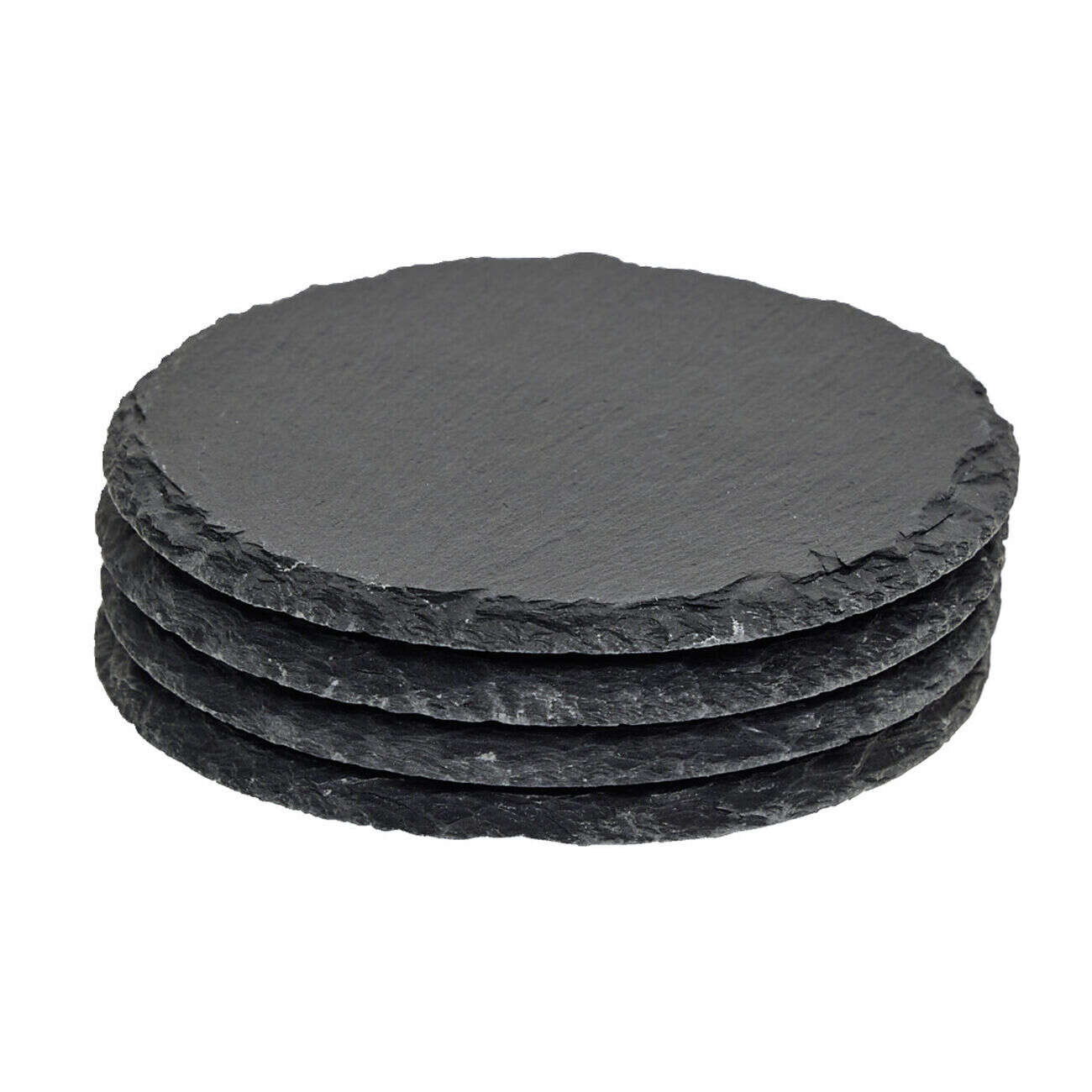 Dessous de verre rond en ardoise Ø10cm