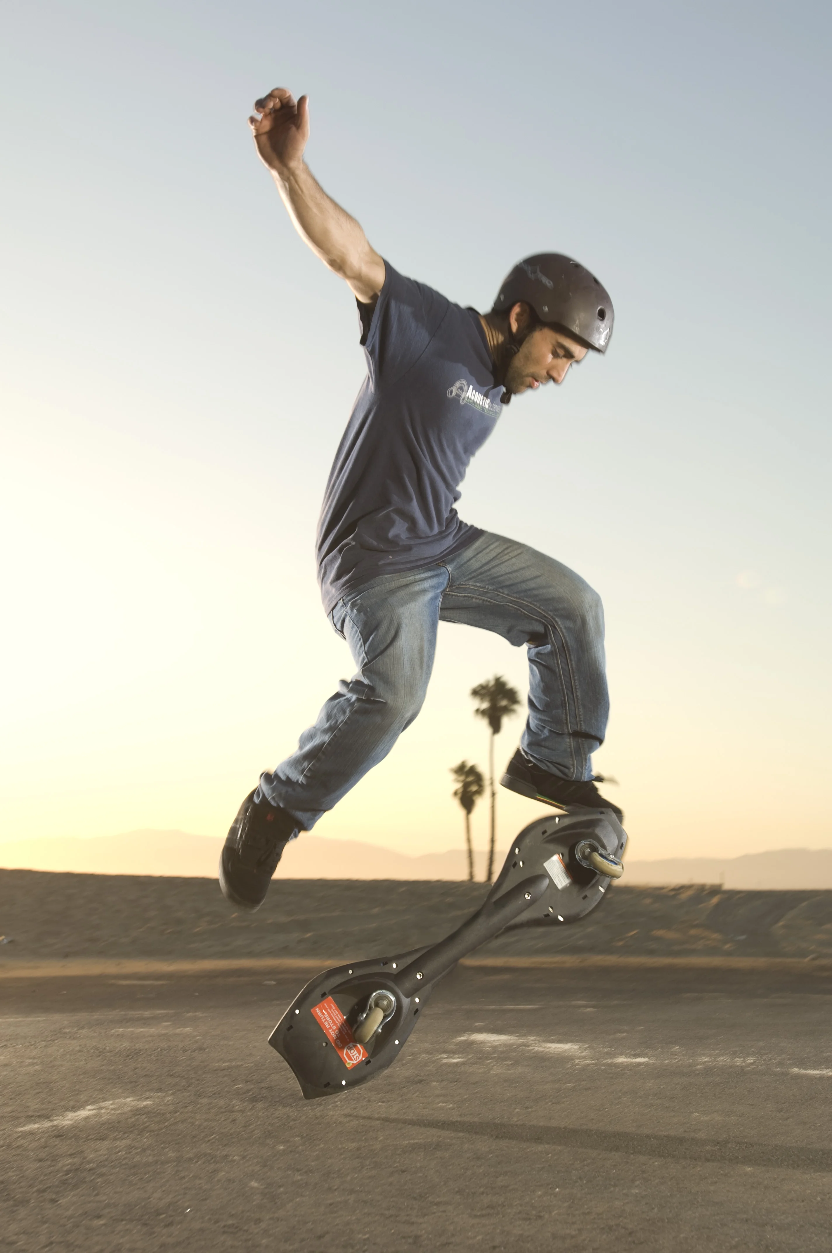 RipStik Caster Board Classic Collection, 2 Wheel Skateboard with 360 degree Casters, for Kids, Teens and Adults(Blue Easy Open) Image 8