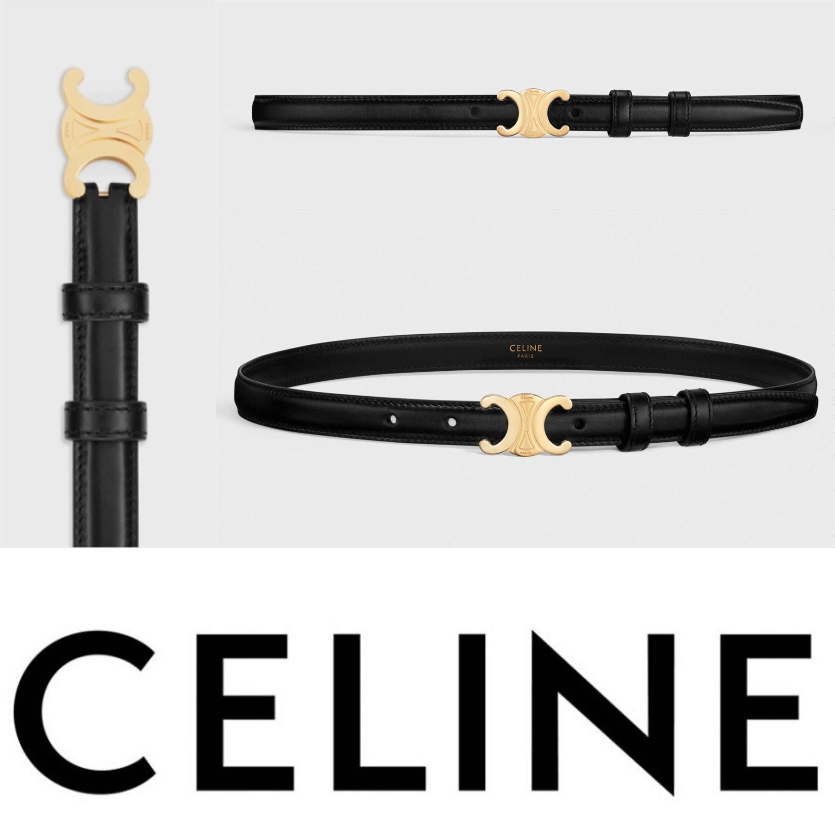 【セリーヌ】入手困難★トリオンフ ベルト ナチュラルカーフスキン