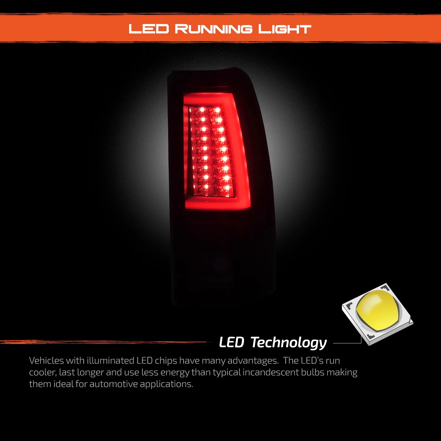 For 03 06 Silverado 05 07 Silverado Hybrid Pickup Truck Black Smoked Rear V2 LED Tail Lights Brake Lamps Image 3