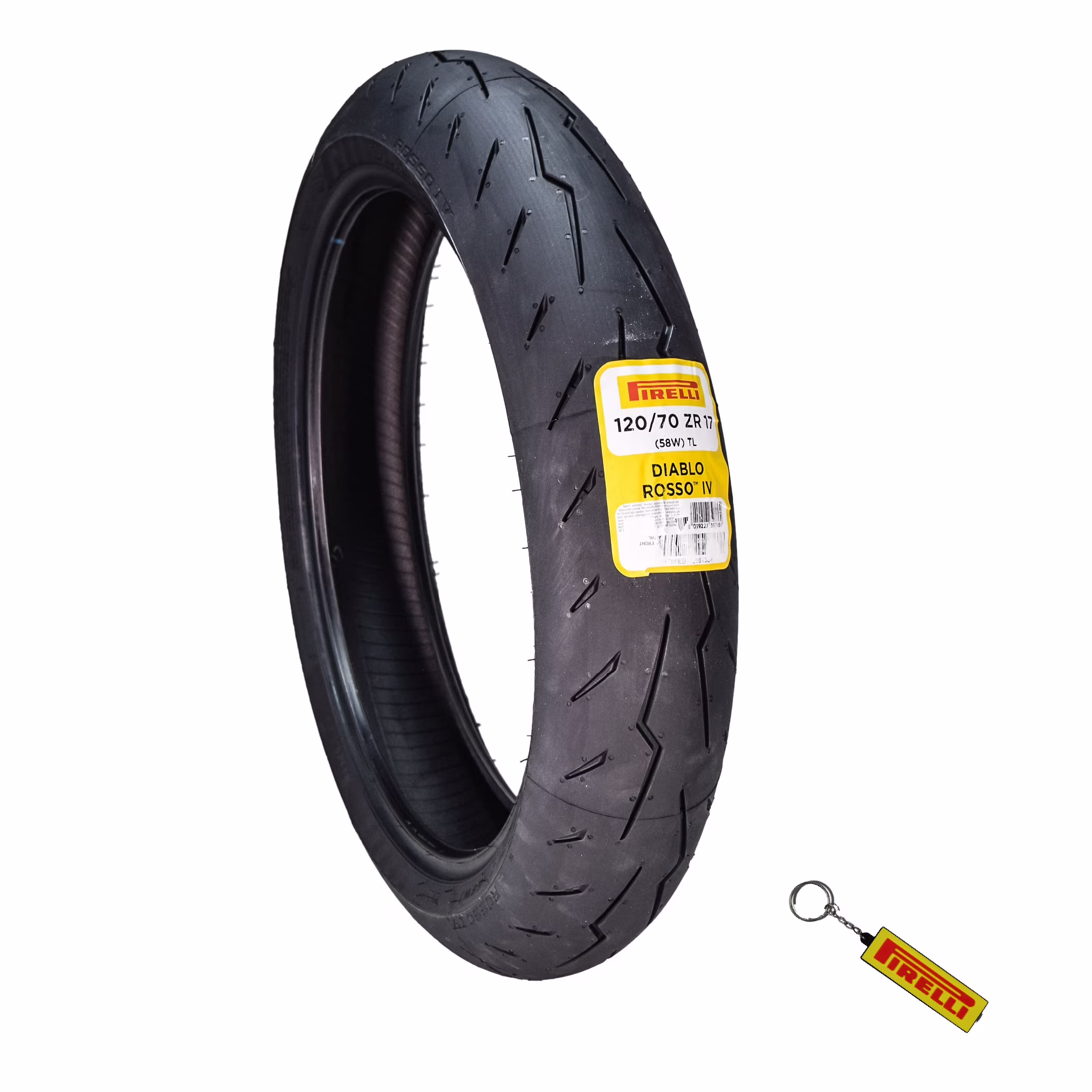 Pirelli Diablo Rosso IV Street Sport 120/70ZR17 58W TL Front Motorcycle Tire 120/70 - 17 Rosso 4