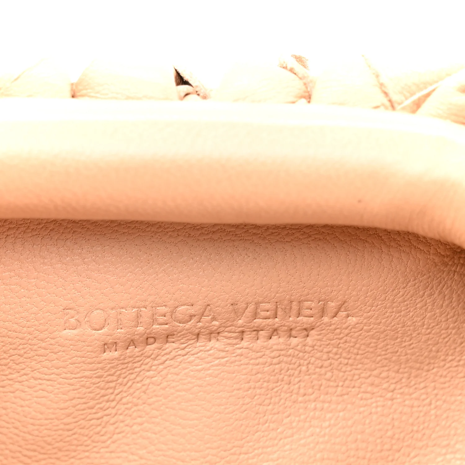 Nappa Intrecciato Coin Purse Almond