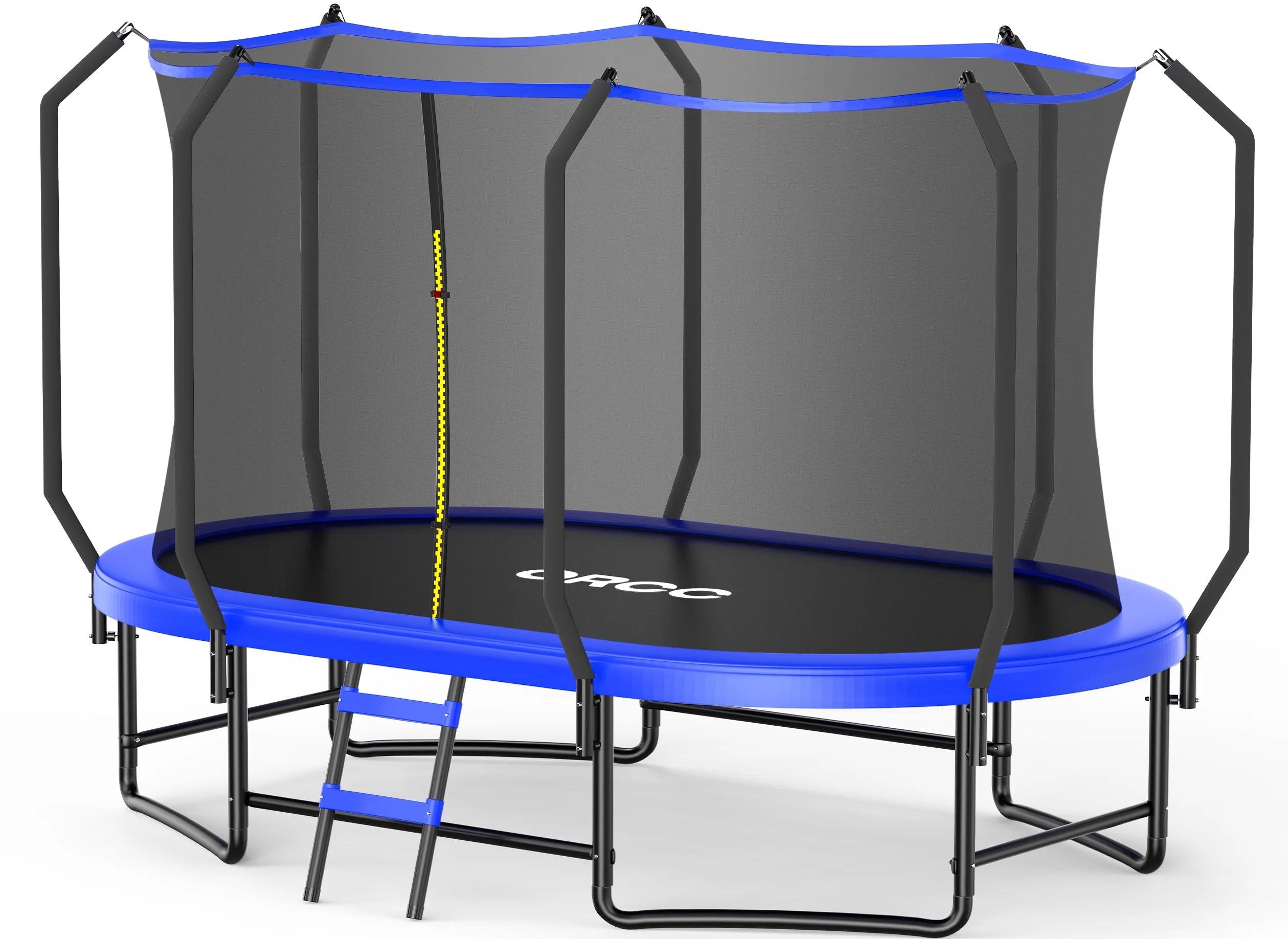 1200LBS Capacity Oval 8X13FT Heavy-Duty Yard Trampoline for Kids Adults with Safety Enclosure, 1.6mm Thickened Steel Frame Reinforced Legs, Outdoor Gymnastics Trampoline(8X13FT Oval) - Image 6