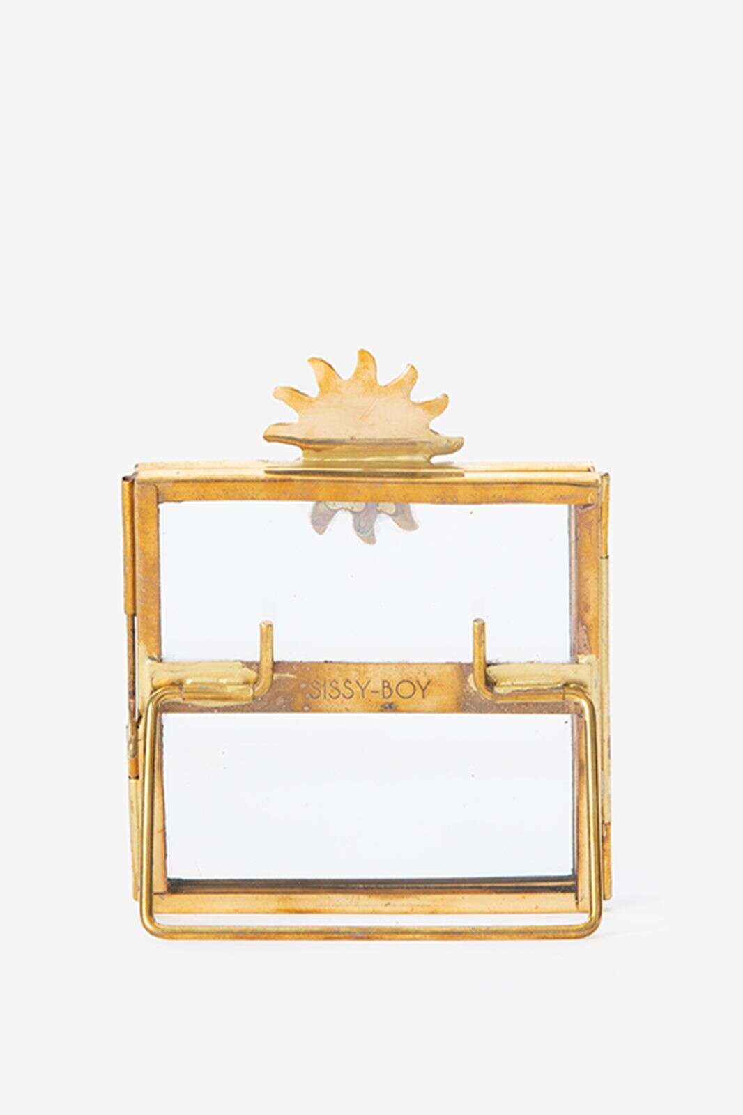 Goudkleurig fotolijstje met zon