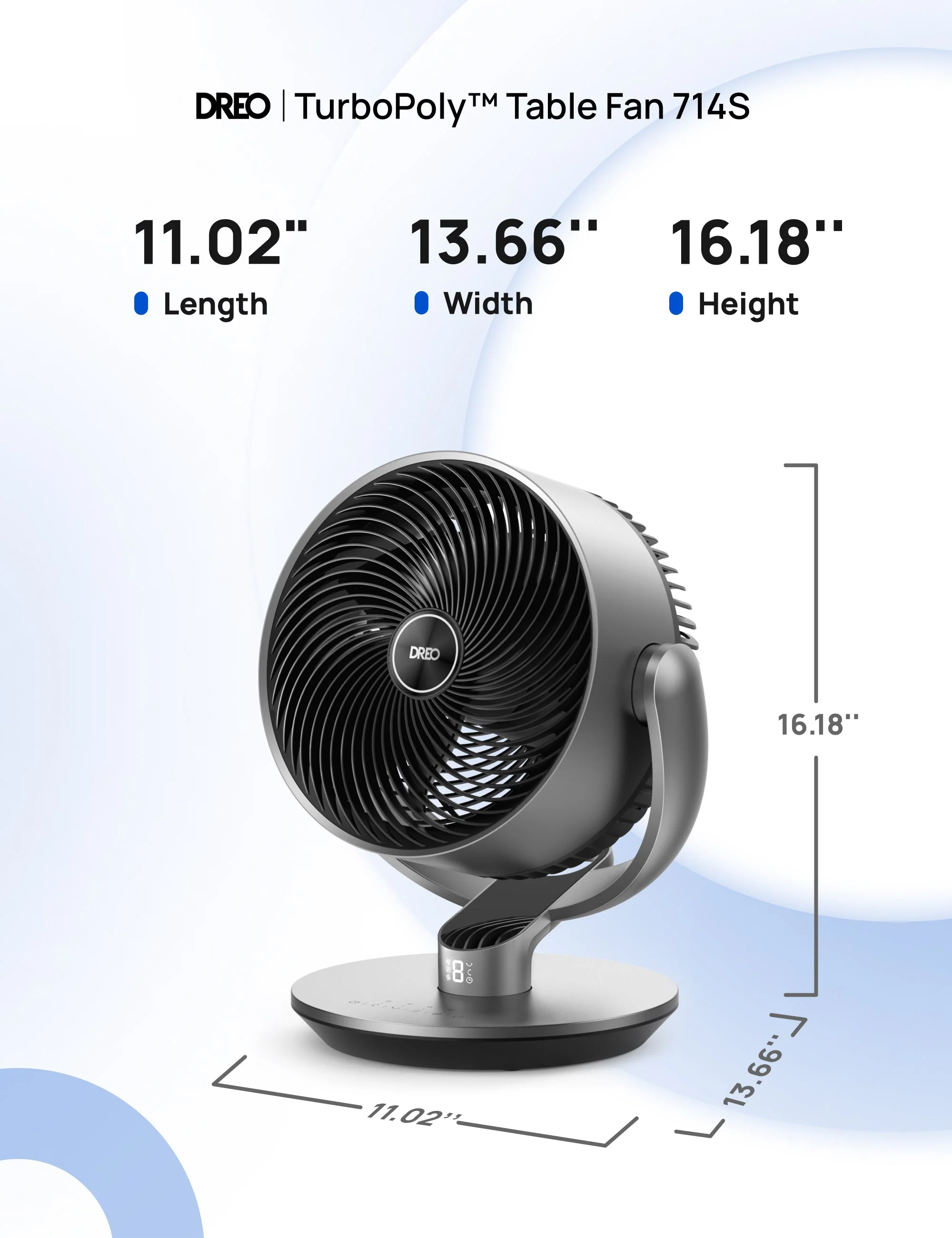 TurboPoly Table Fan 714S