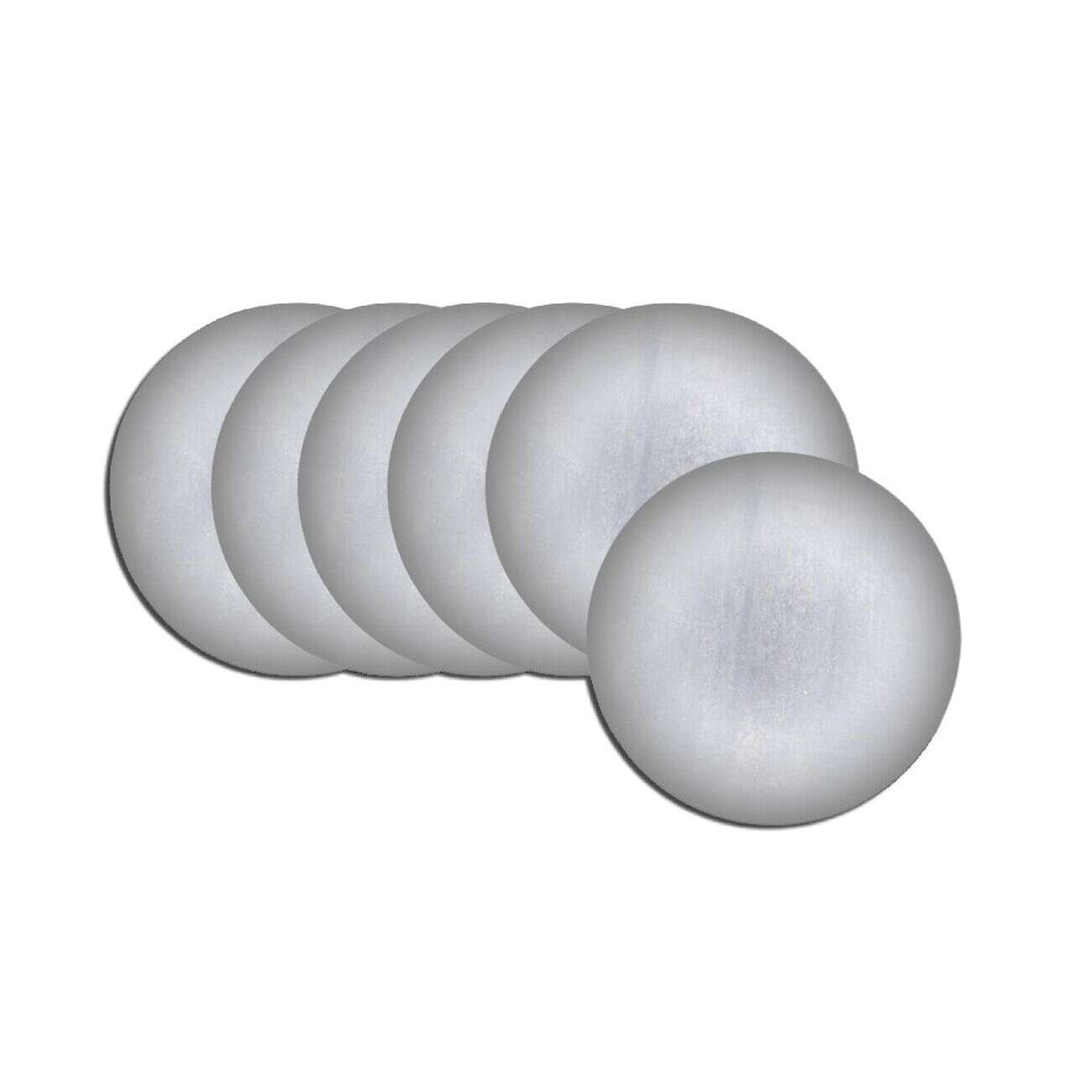 Lot de 6 miroirs adhésifs forme coeur ou rond