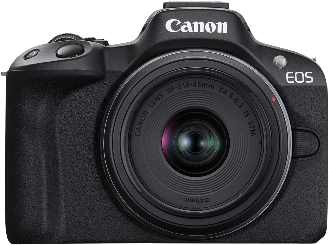 Canon EOS R50 Mirrorless Camera RF-S18-45mm F4.5-6.3 is STM Lens Kit  24.2 Megapixel CMOS (APS-C) Sensor  4K Video  Hybrid Camera  Photo and Video  Vlogging  Content Creator  RF Mount  Black