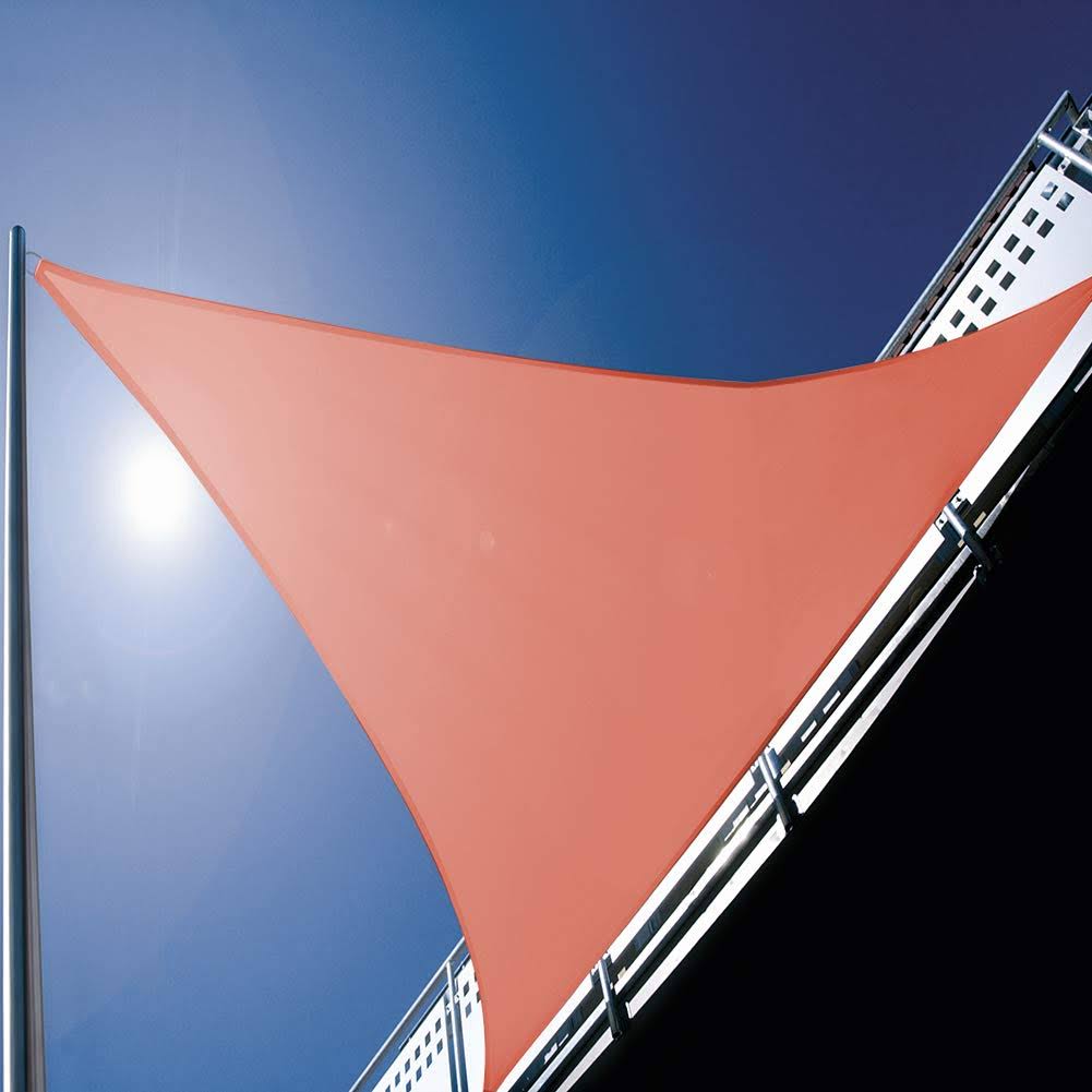 Shade&beyond 12'x12'x12' Sun Shade Sail Triangle Canopy Rust Red Outdoor UV Sunshade Sail for Patio Yard Backyard Garden Lawn