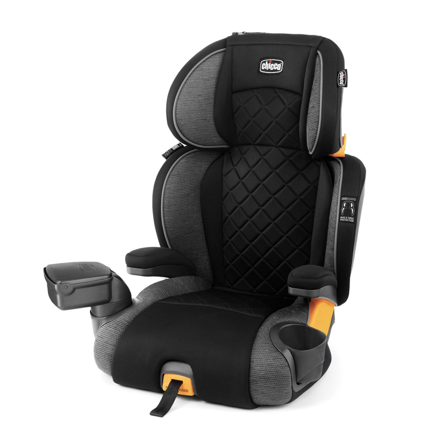 KidFit Zip Plus 2-in-1 Belt Positioning Booster Car Seat Taurus (Black/Grey). New