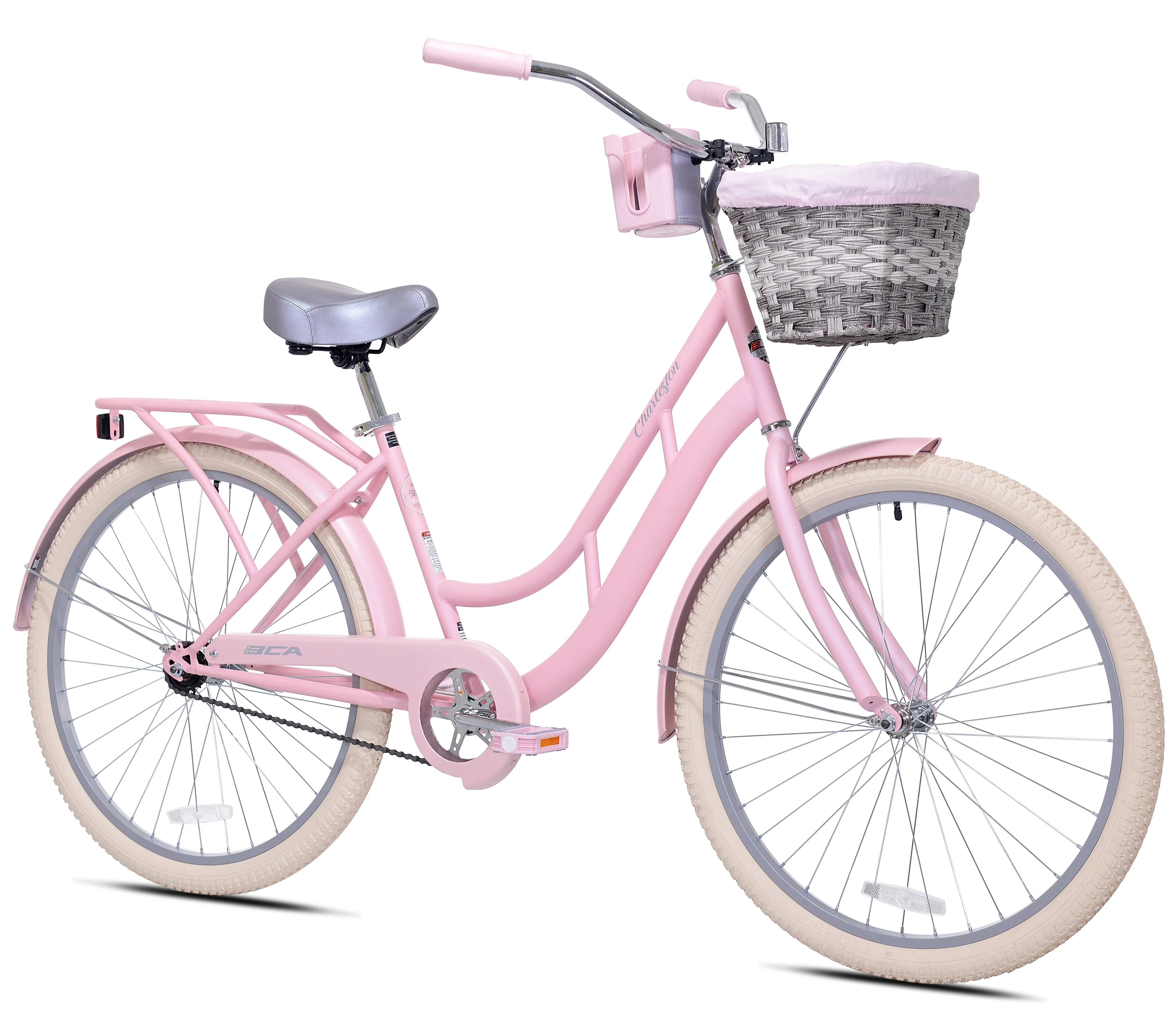 BCA 26 In. Charleston Adult Female Cruiser Bike, Pink