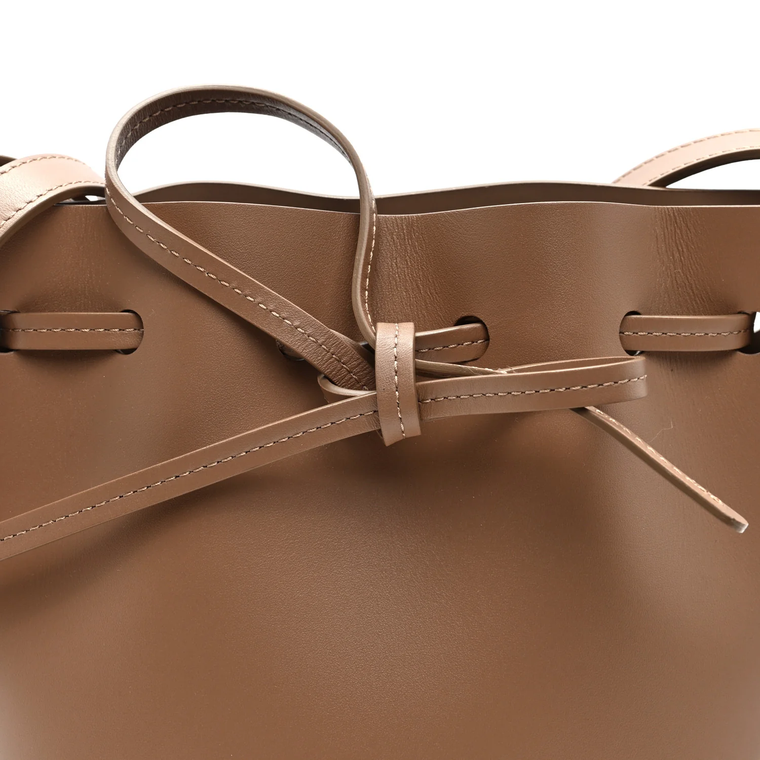 Calfskin Mini Mini Bucket Bag Biscotto