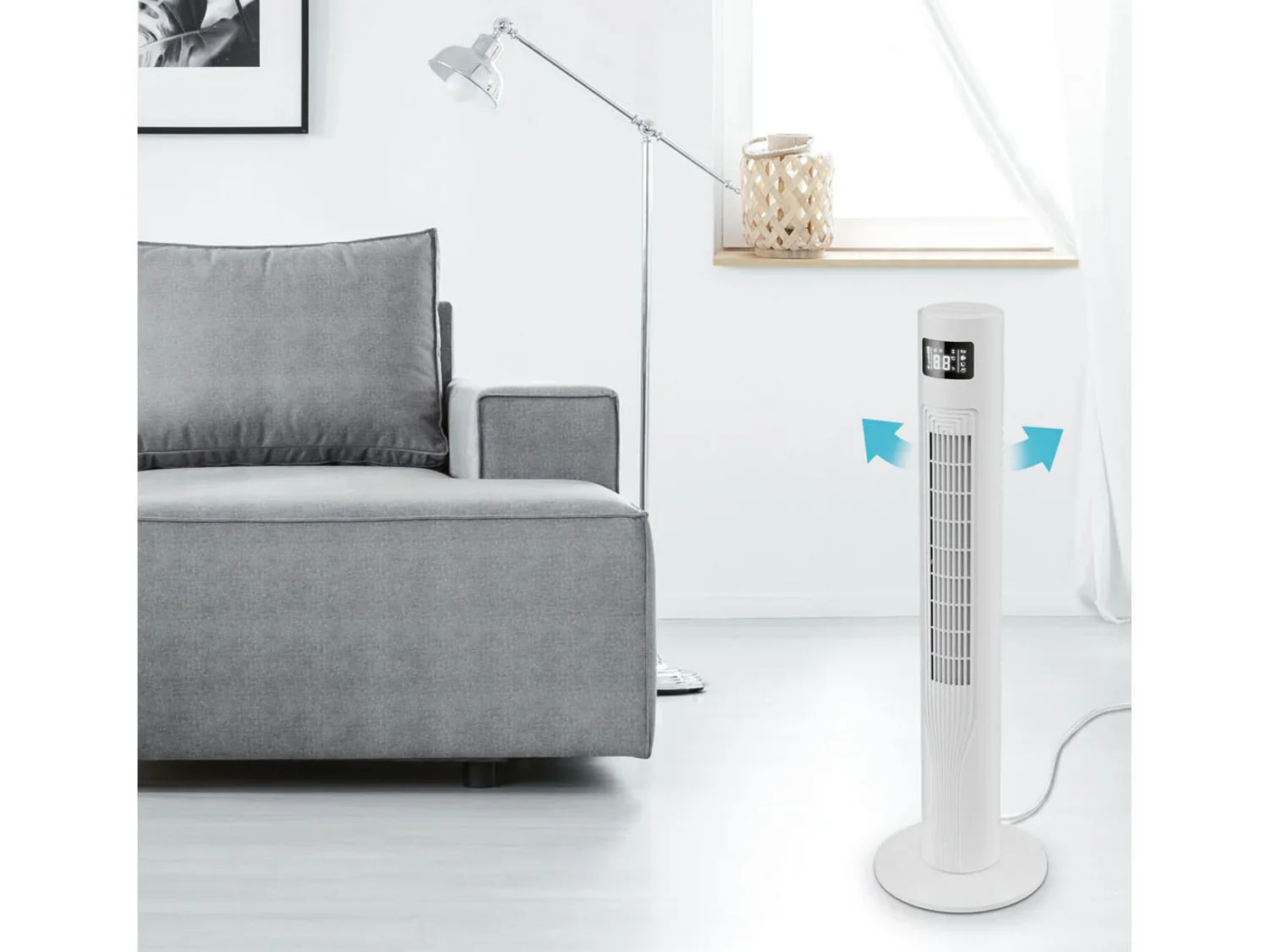 SILVERCREST Ventilateur de tour Smart Home STVS 50 A1