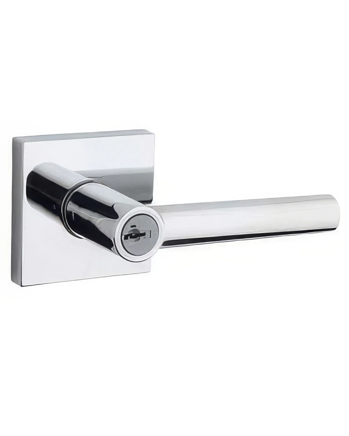 Kwikset 156MILSQT Milan Keyed Entry Door Lever with Square Rosette - TA Screen Specialist, Inc.