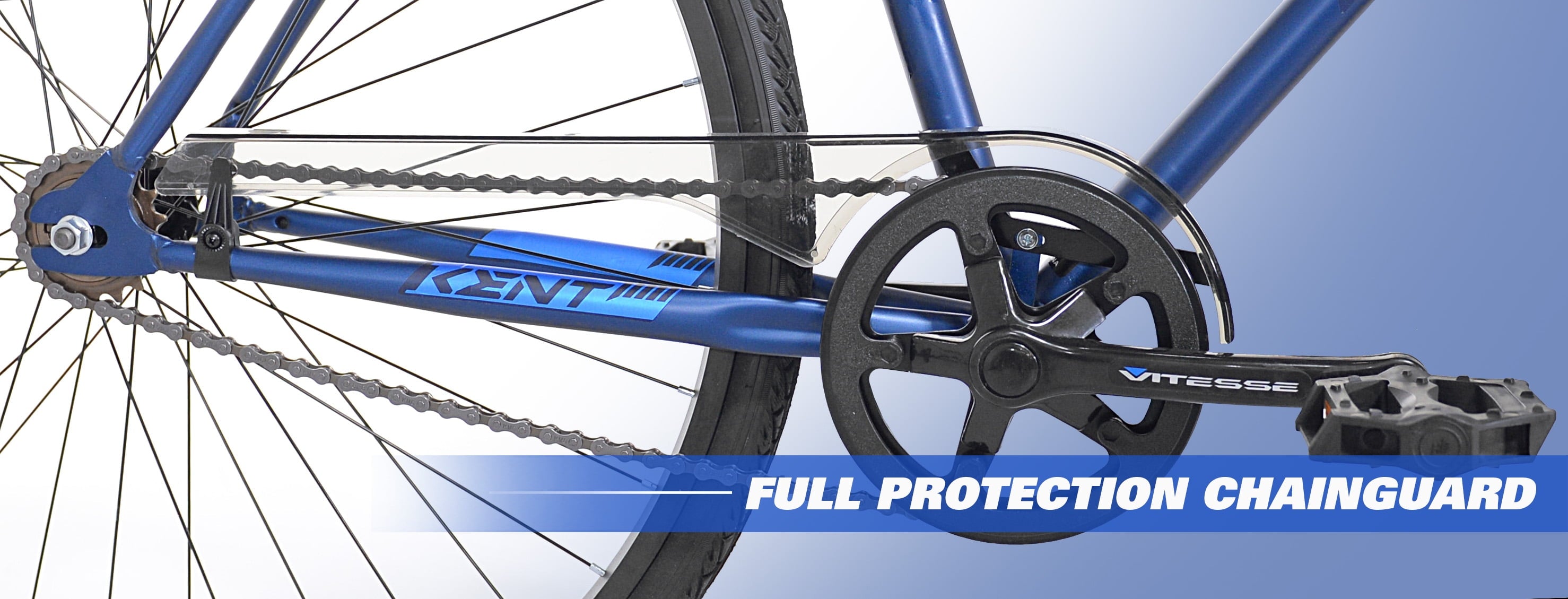 700c Thruster Fixie Men's Bike. Blue