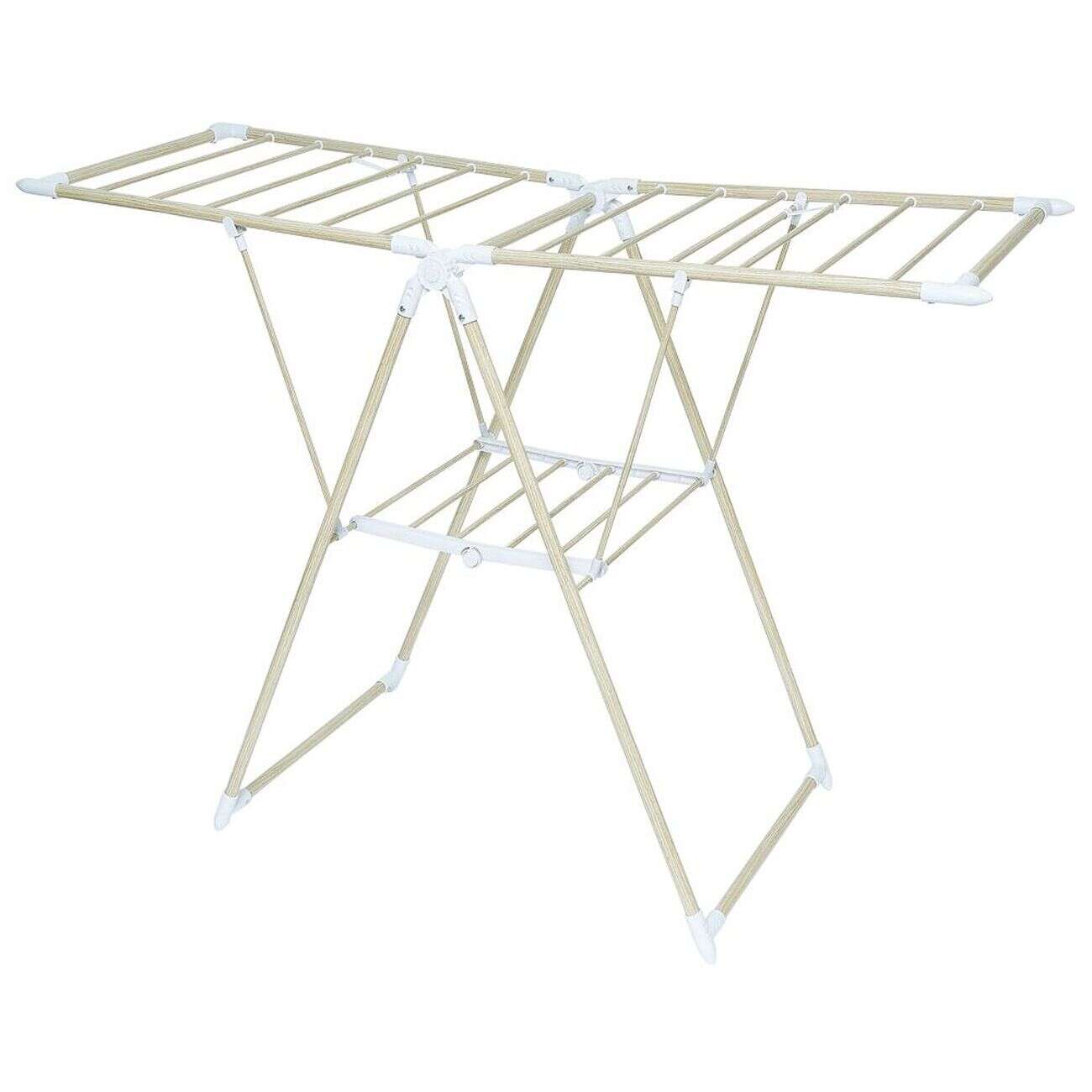 Séchoir effet bois étendoir à linge 14m