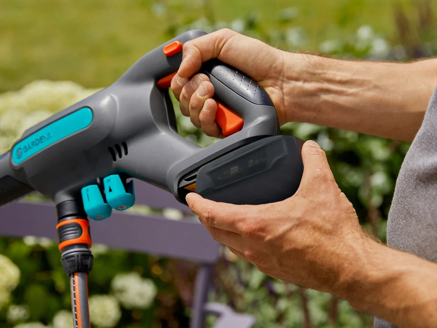 Gardena Nettoyeur moyenne pression  batterie AquaClean 24/18V P4A, 24 bar