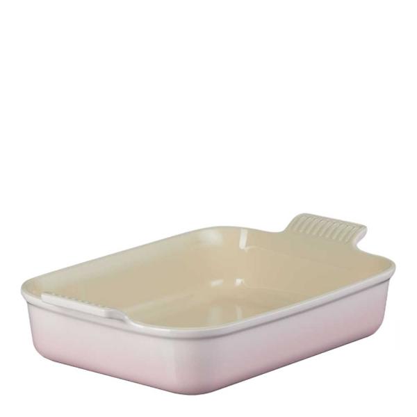 Heritage rektangulær ildfast form 26x19 cm shell pink