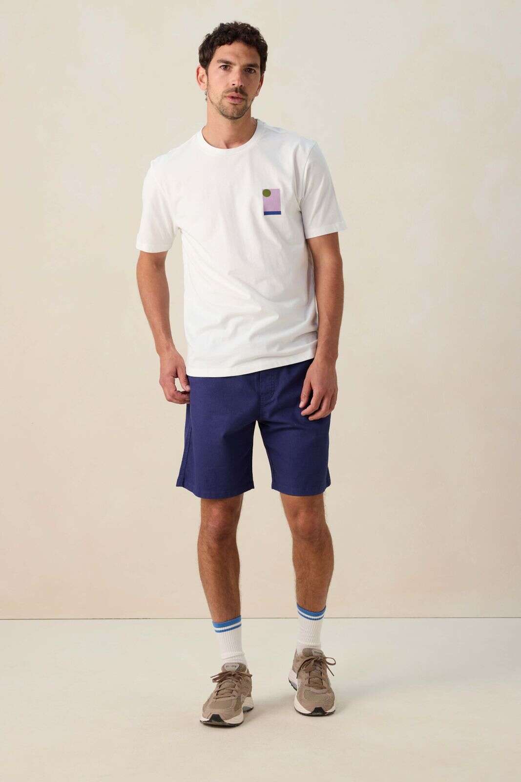 Wit T-shirt met artwork