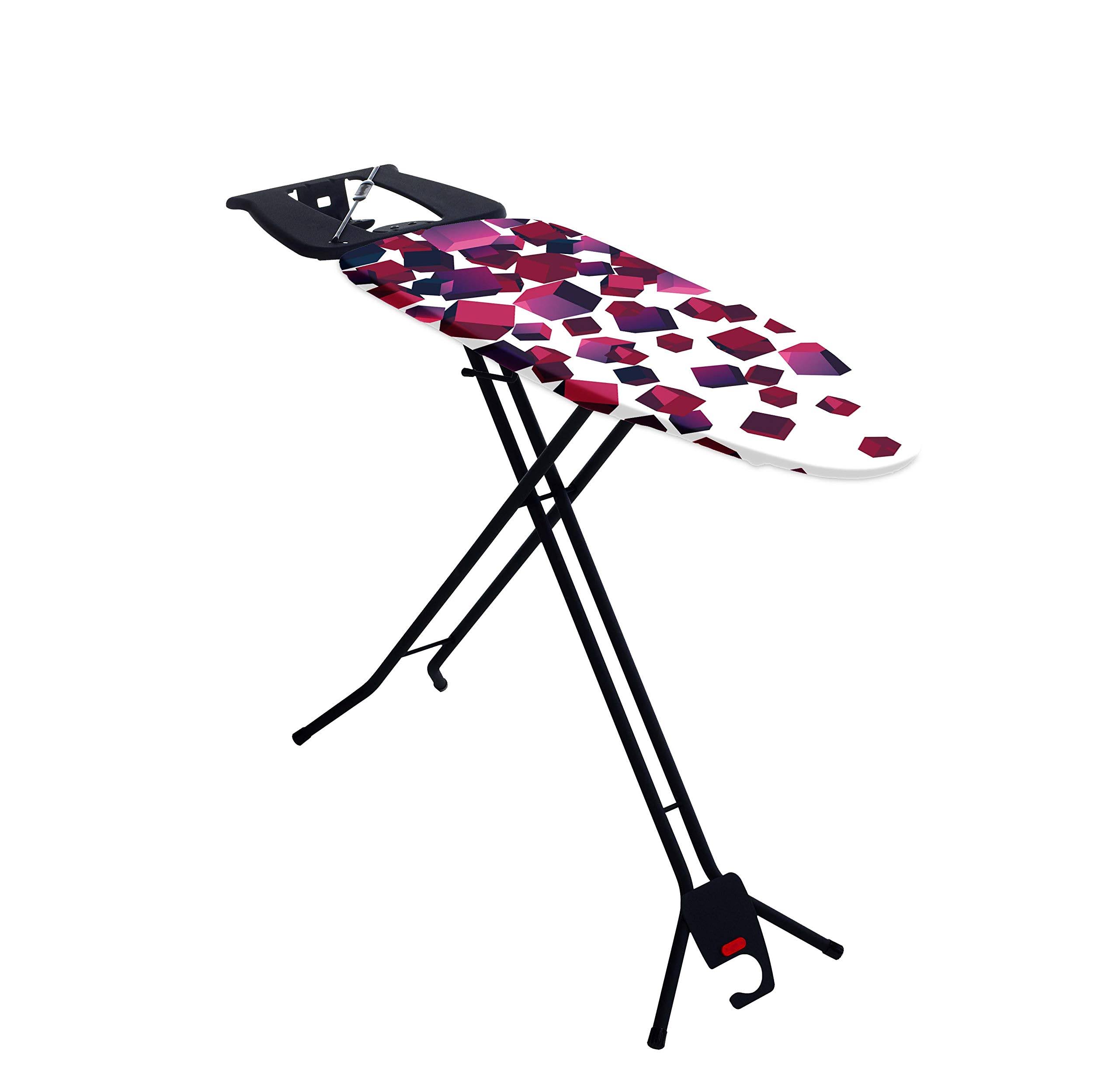 Mabel Home Space Saving Ironing Board Easy Storage Adjustable Height + Extra Cover