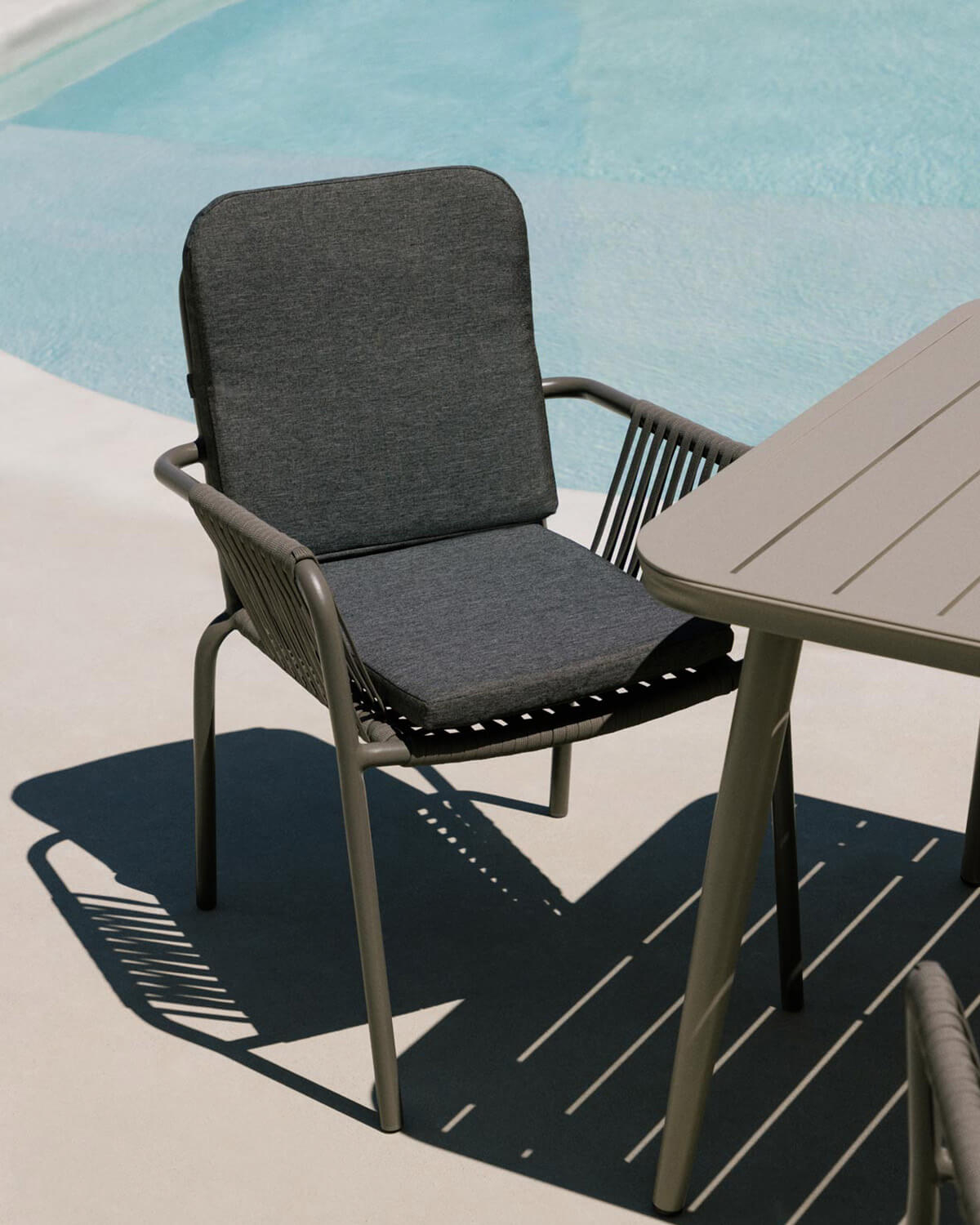 Drian - Pack 4 Sillas de Exterior de Aluminio y Cuerda Drian