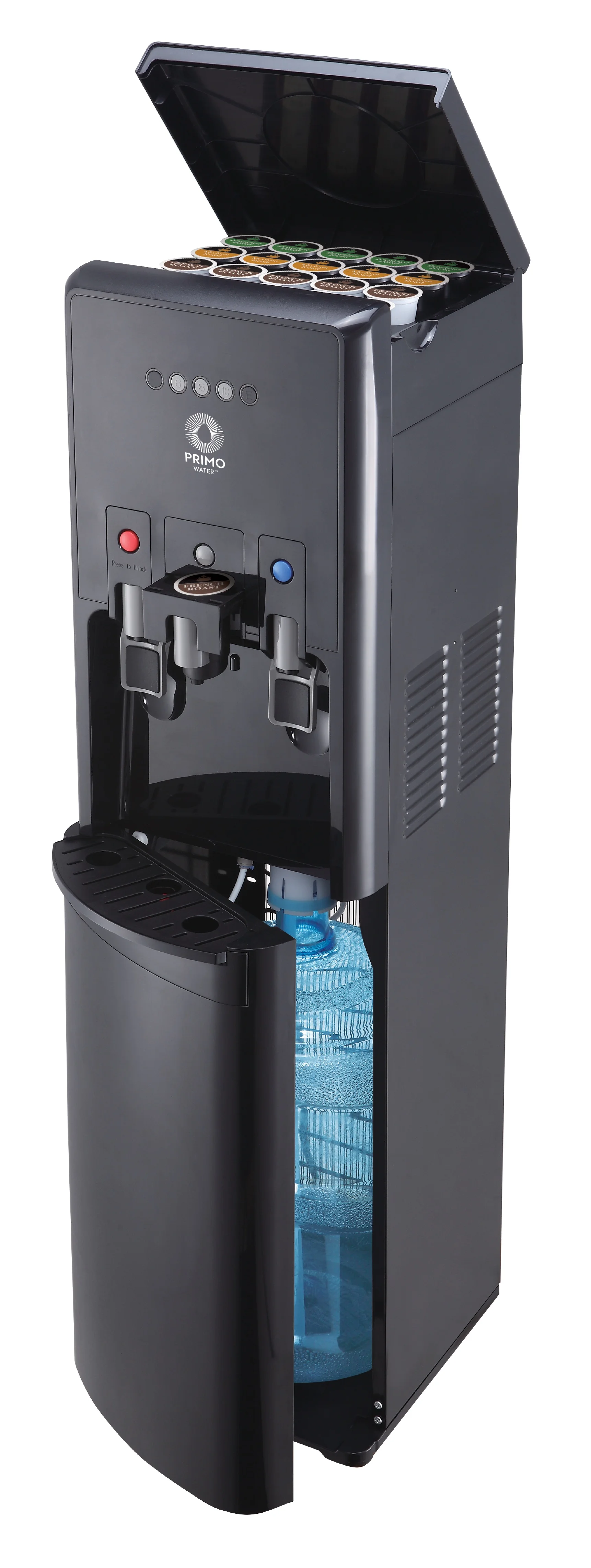 Bottom Loading Pro 2 Temp Water Dispenser with Single-Serve Coffee Maker, Black(Black) - Image 2