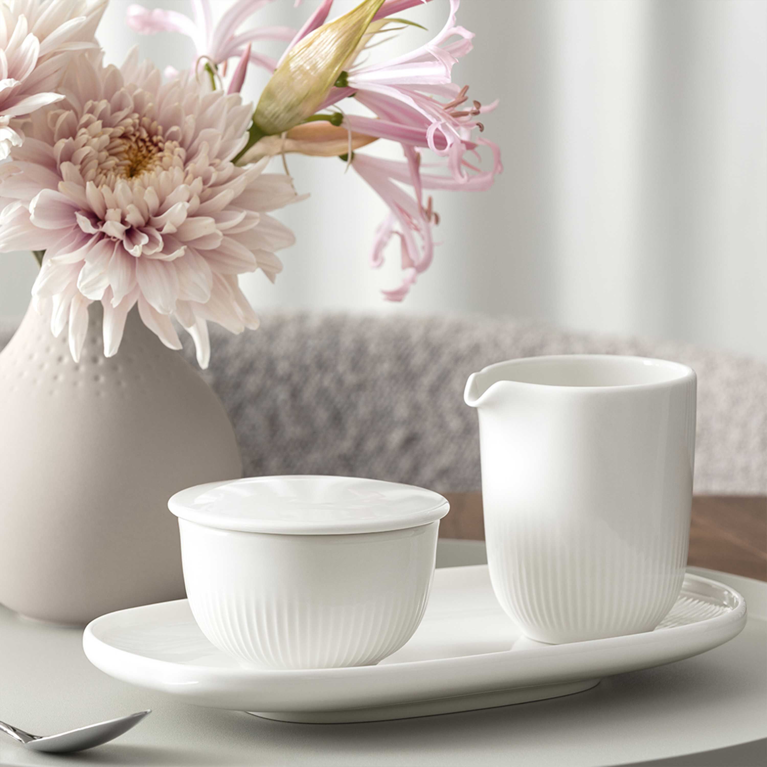 Afina Creamer - White, 5.8 oz, Premium Porcelain