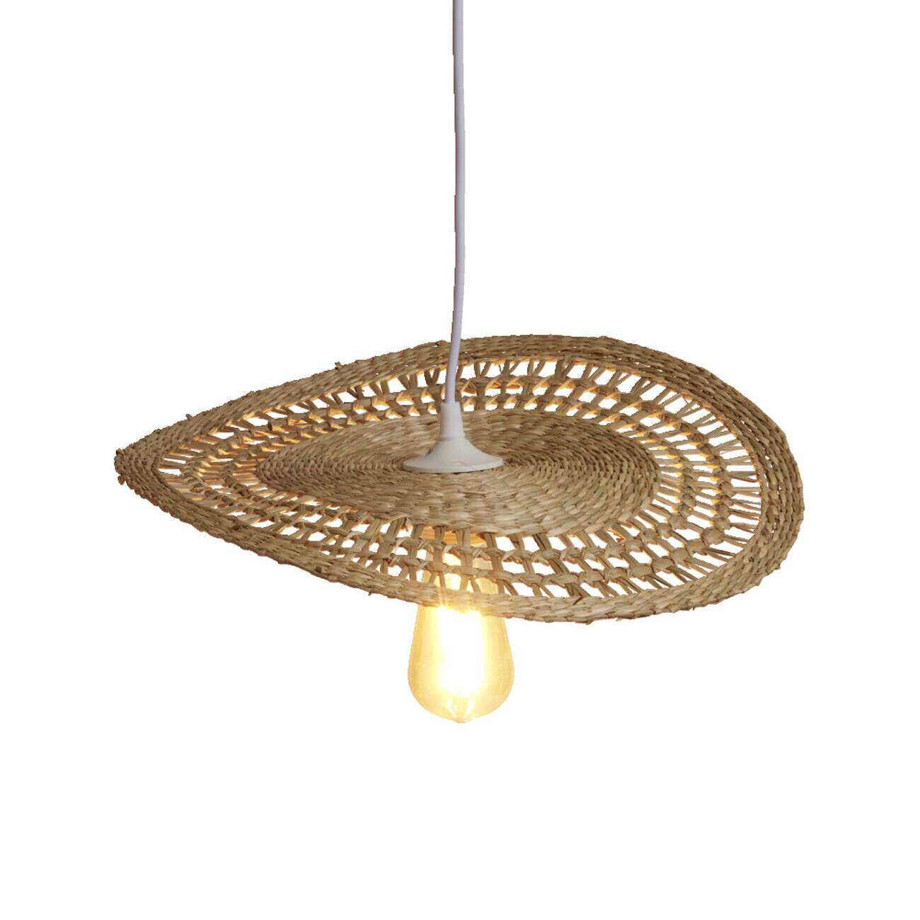 Suspension ondine jacinthe d'eau naturel Ø38cm