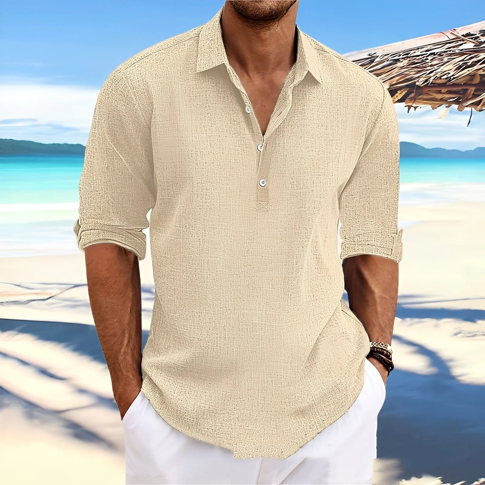 Ricky – Chemise à manches longues pour homme – pour des journées douillettes et chaudes