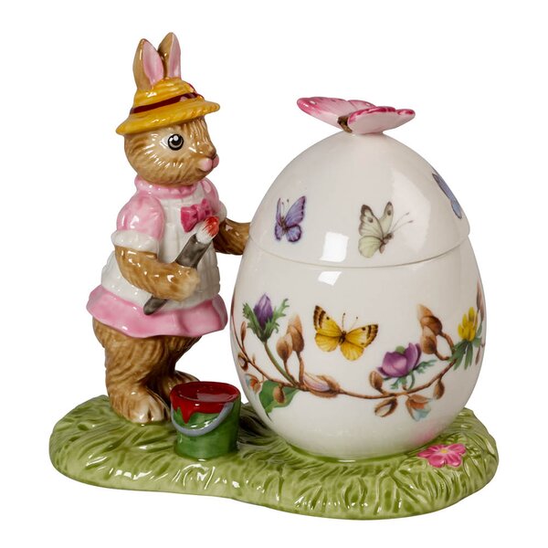 Bunny Tales Anna påskeegg rund krukke 11x7 cm 9 cl rosa