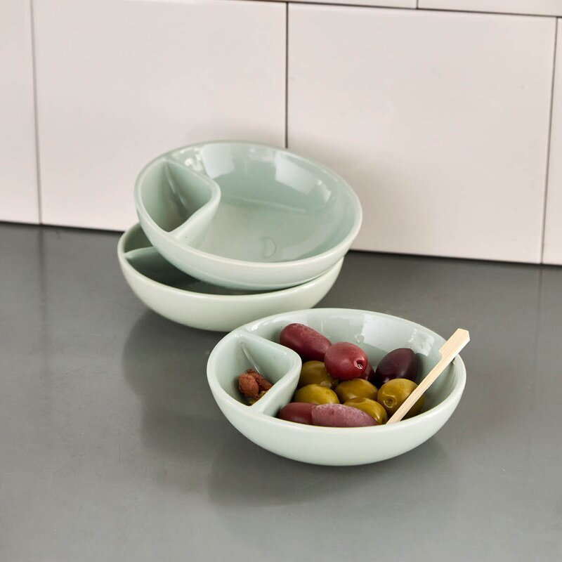 Olive serveringsskål 12 cm mintgrønn