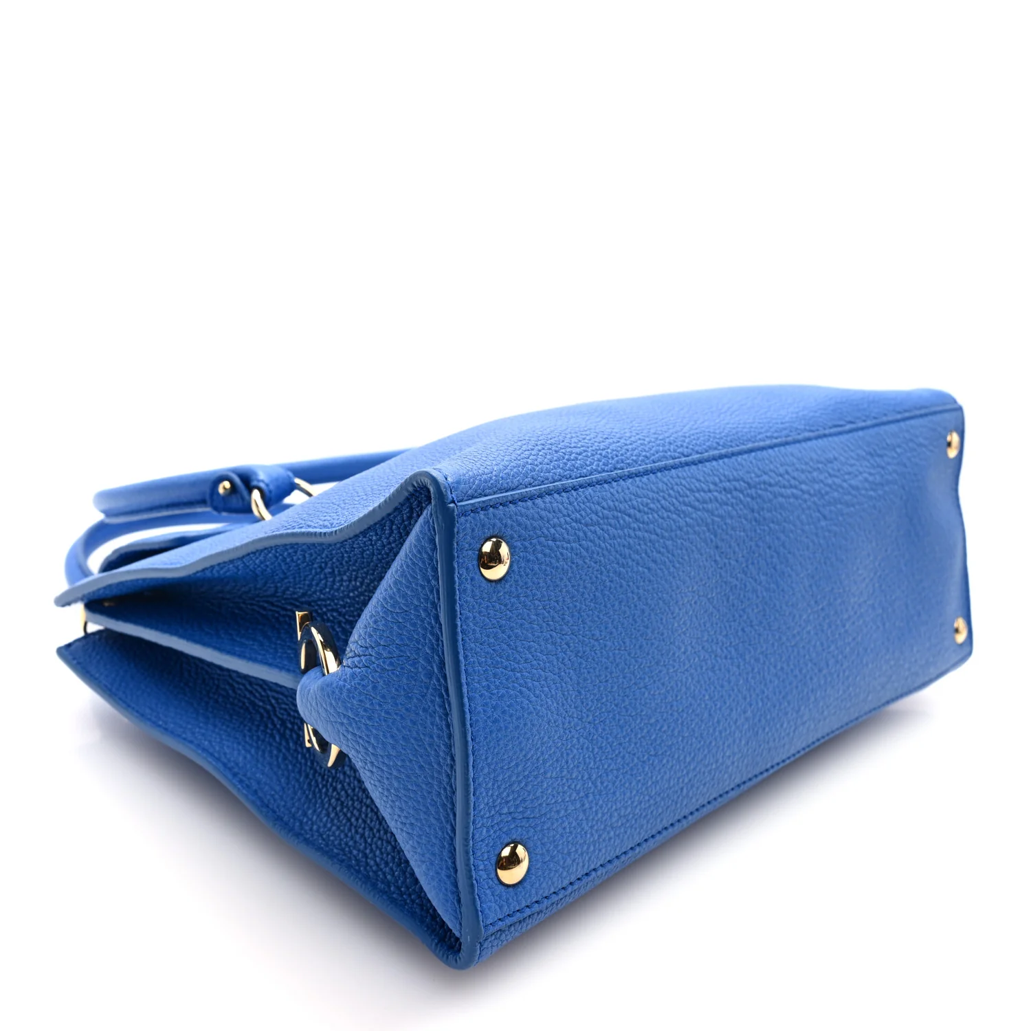 Calfskin Lotty Satchel Bleu Indien