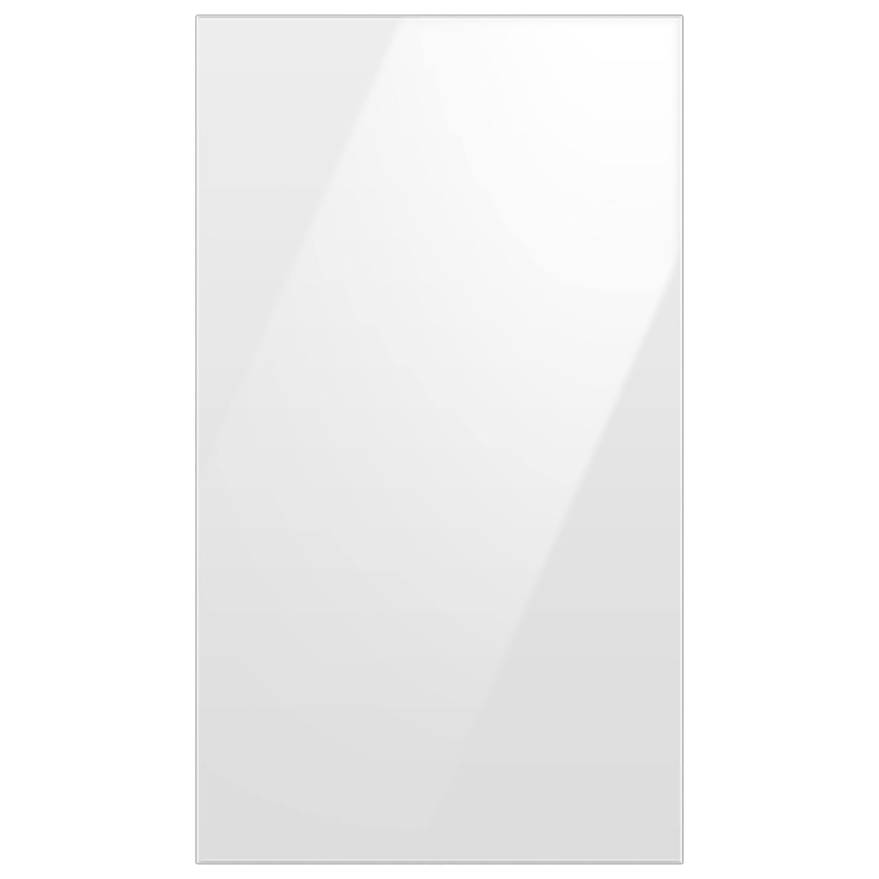 Samsung - Bespoke 4-Door Flex Refrigerator Panel - Bottom Panel - White Glass