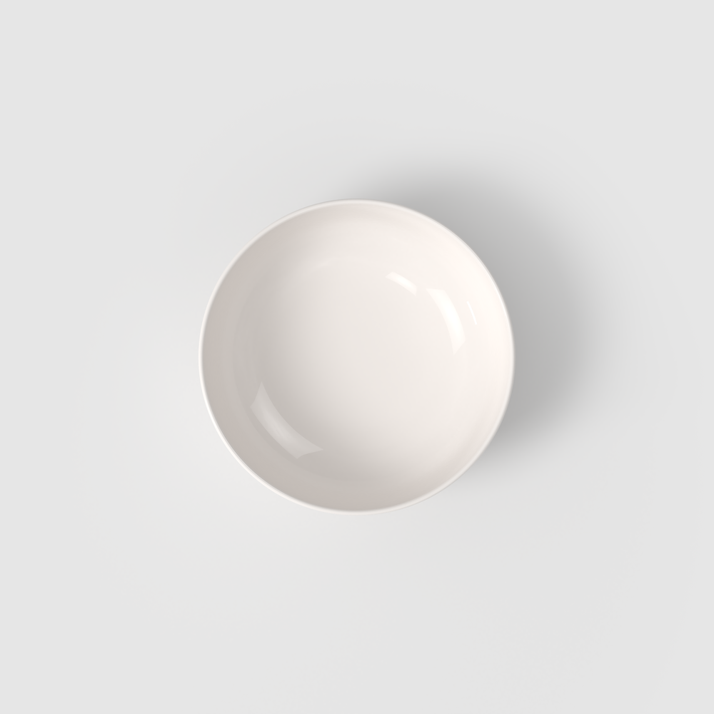 Afina Serving Bowl - White, 33.9 oz, Premium Porcelain