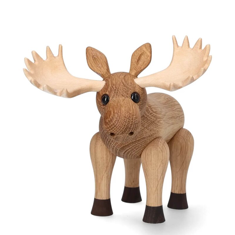 Harald Moose trefigur 15,5 cm eik