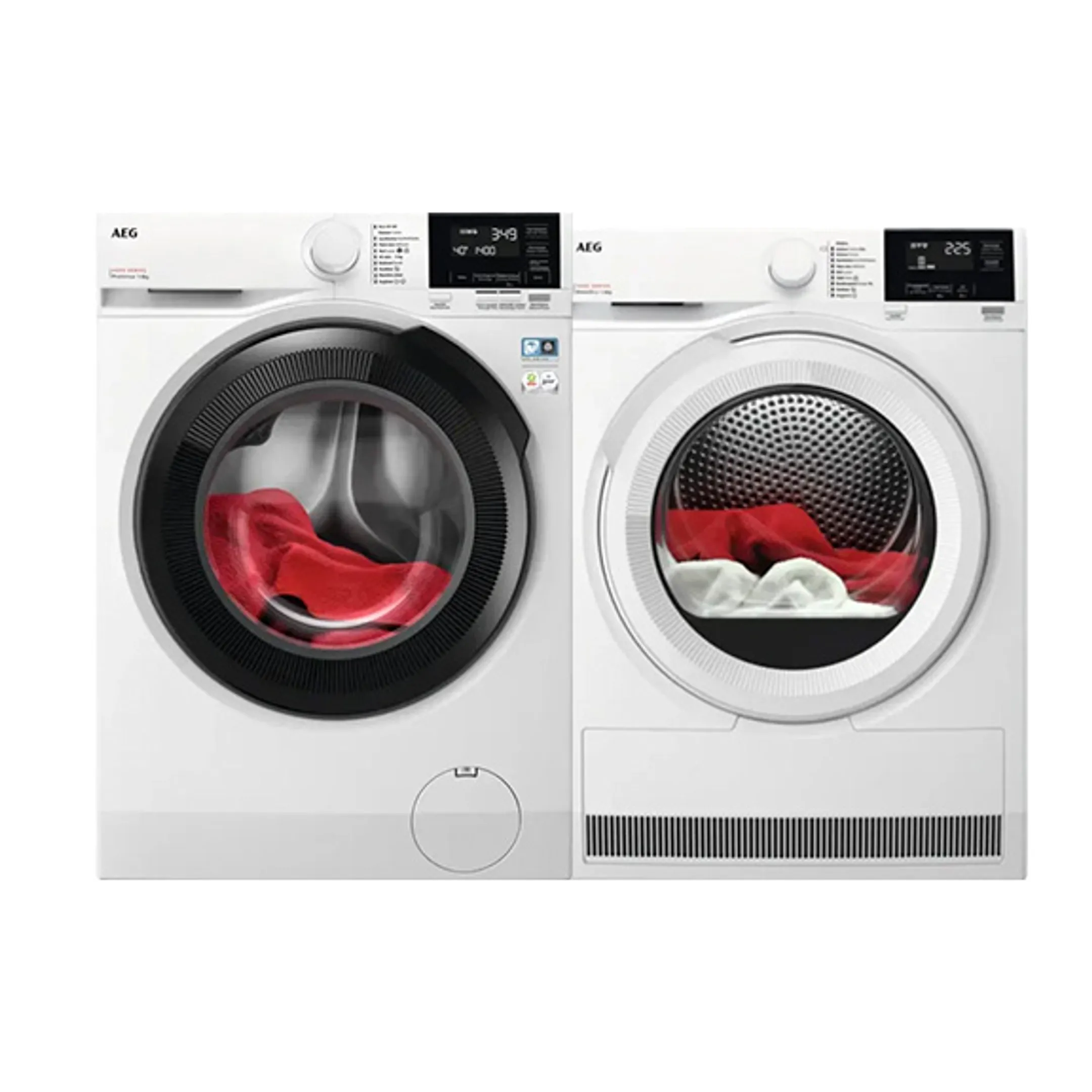 AEG Bundel - Wasmachine LR63R84VB ProSense + Droogkast TR786T32B