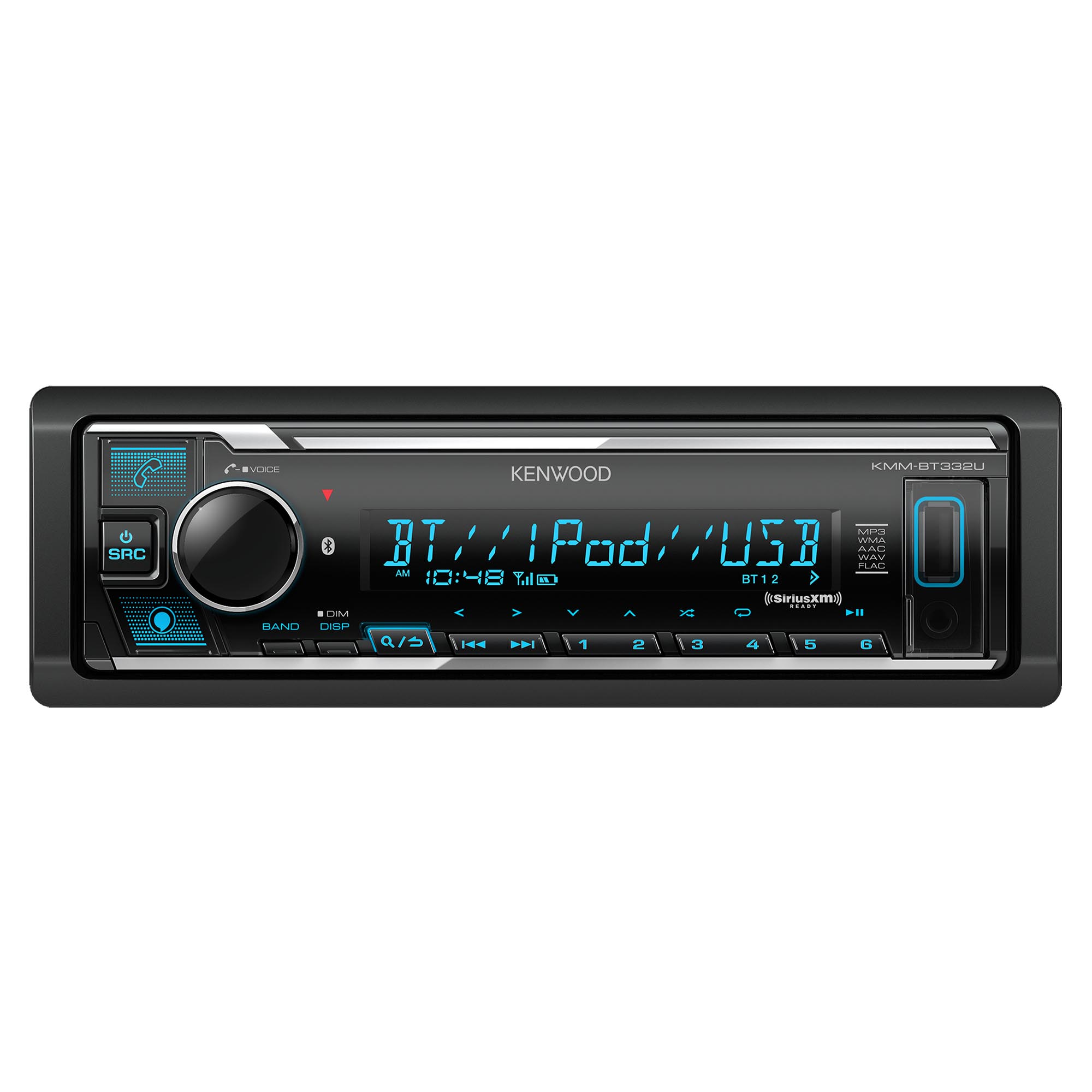 KMM-BT332U Bluetooth USB Media Receiver with Alexa, Single DIN, Tuner Kit - Image 3