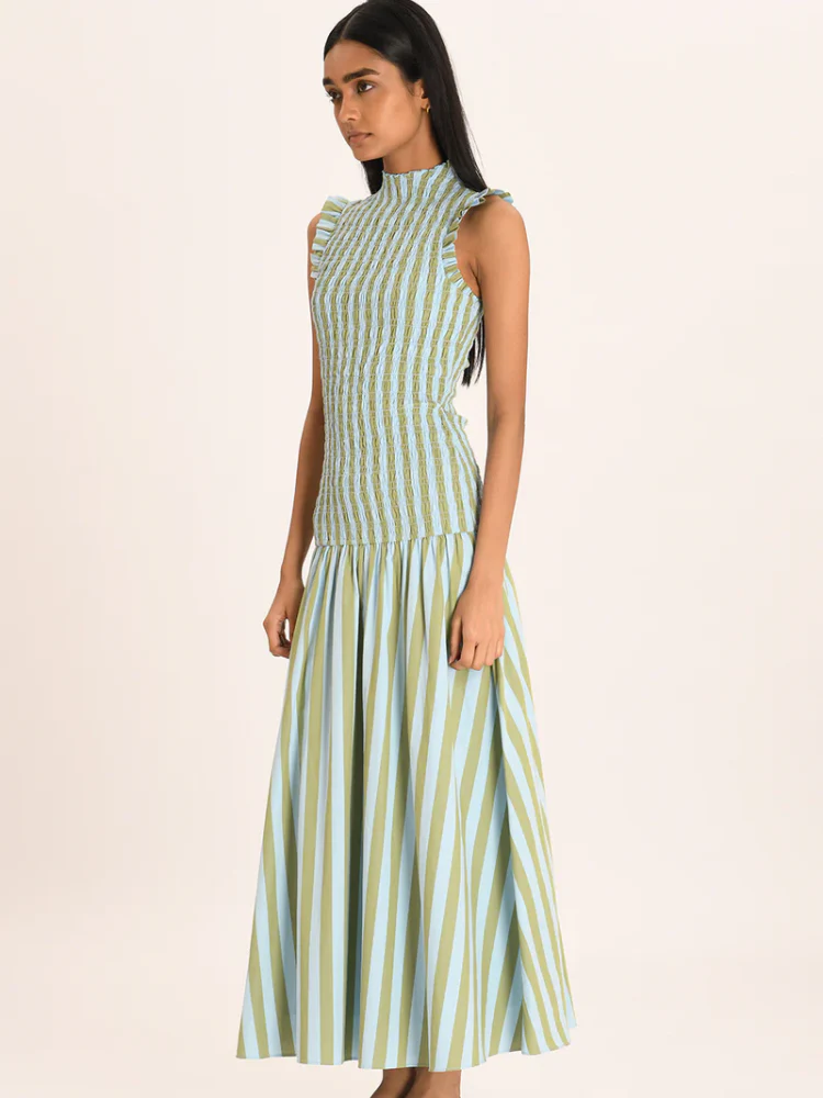 Robe longue élégante sans manches pour femmes