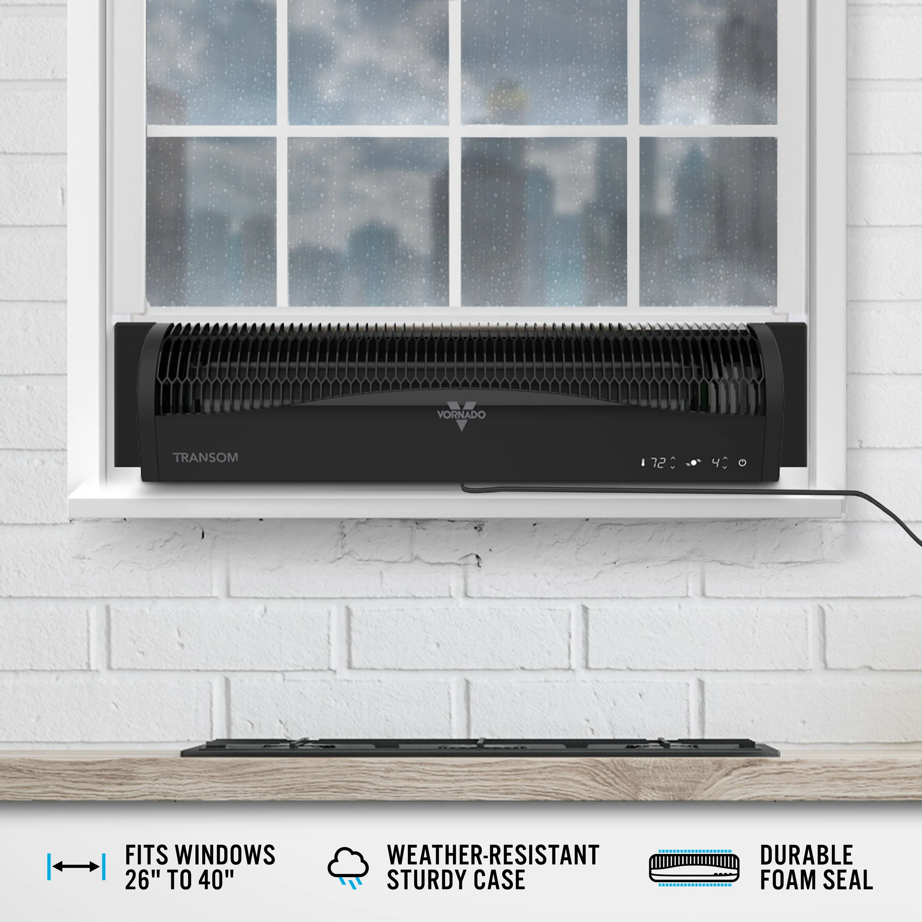 Transom Window Air Circulator