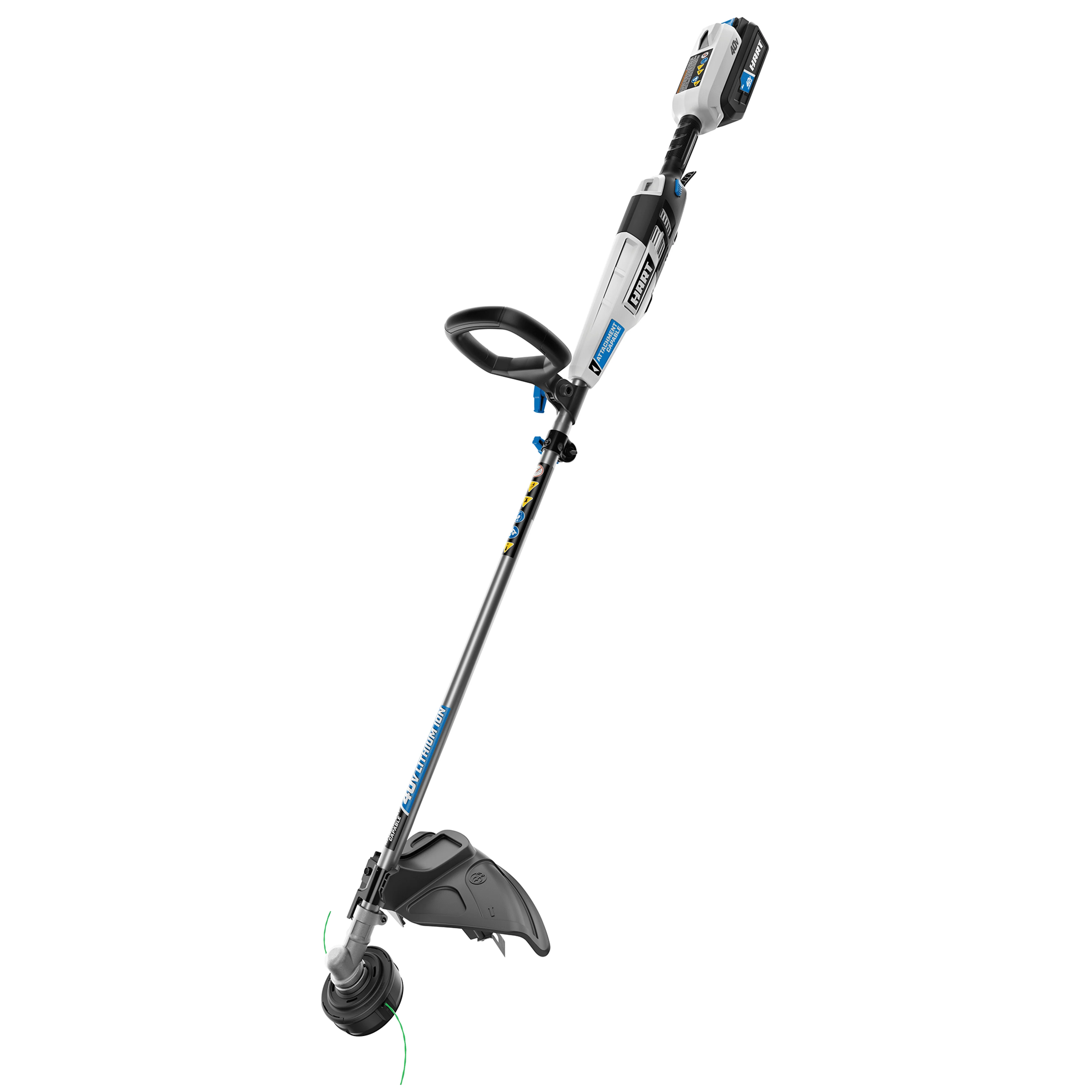 40-Volt Cordless Attachment Capable 15-inch String Trimmer Kit, (1) 4.0Ah Lithium-Ion Battery(Battery Included)