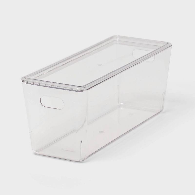 5L Stacking Clear Bin with Lid - Brightroom