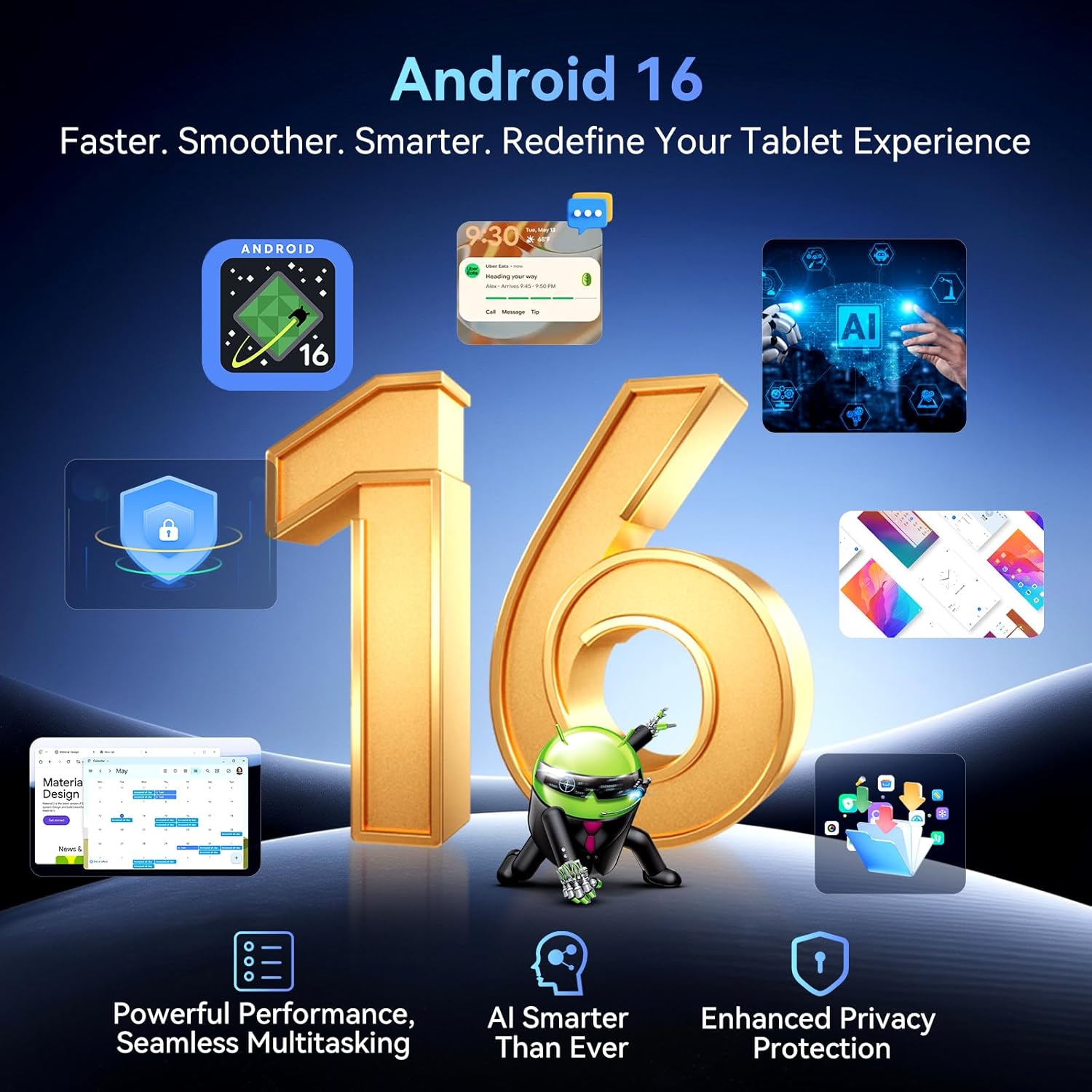N90 Android 16 Tablet  12 inch Tablet 2K FHD+  Android Tablet with Keyboard  5G WiFi  24GB+128GB/2TB  Face ID  9000 mAh  4 Years Warranty  Widevine L1  OTG  1217-BOX  Case&Pen