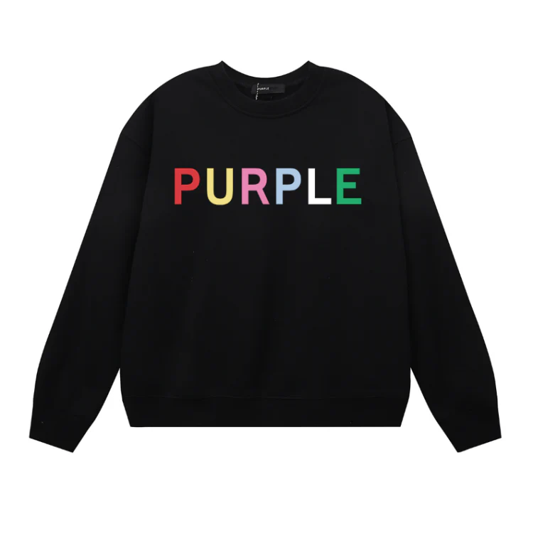 Purple Men's Long-Sleeve T-shirt Sweatshirt 1125