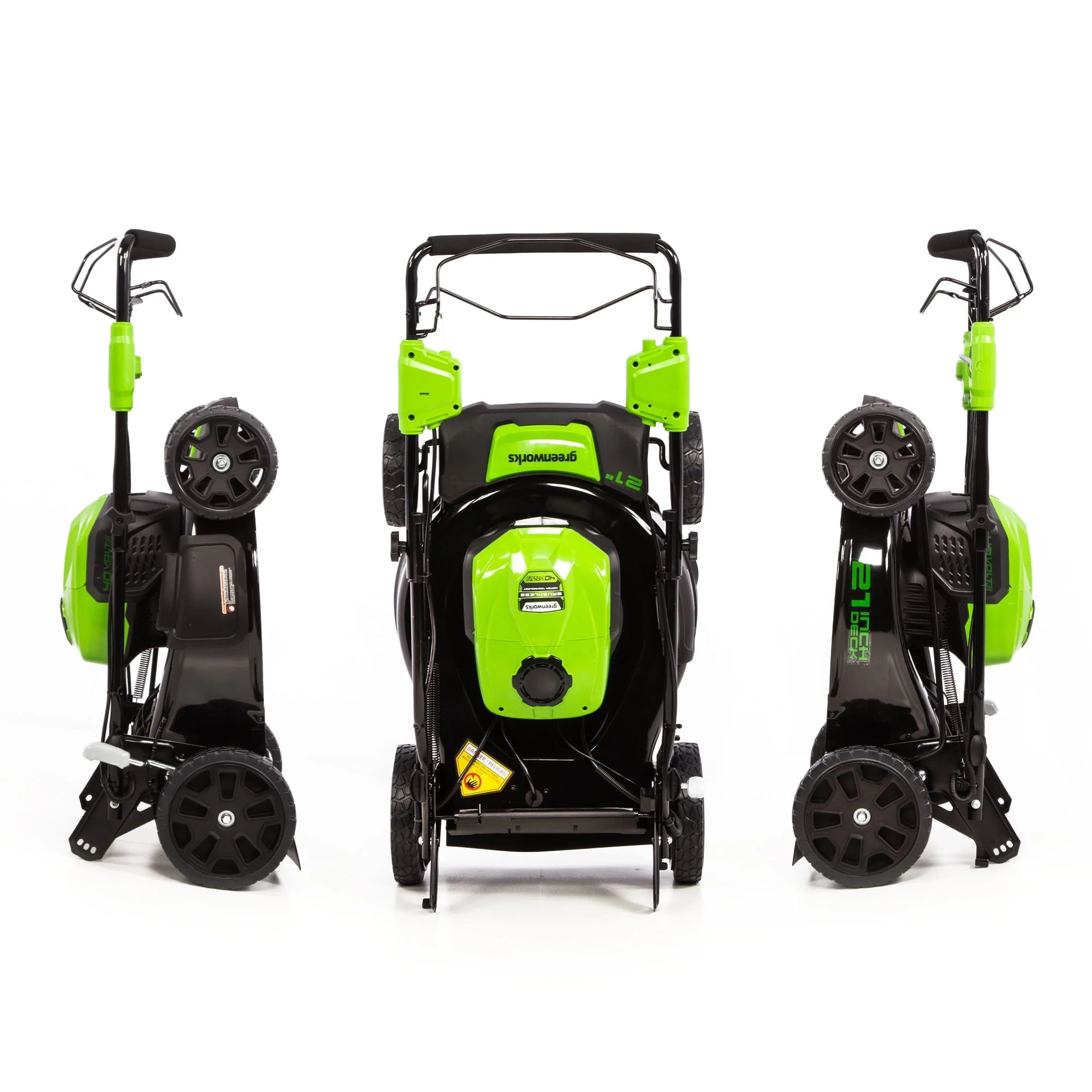 Greenworks 21" 40V Brushless Self Propelled Lawn Mower + 5 0 Ah Battery Charger Image 3
