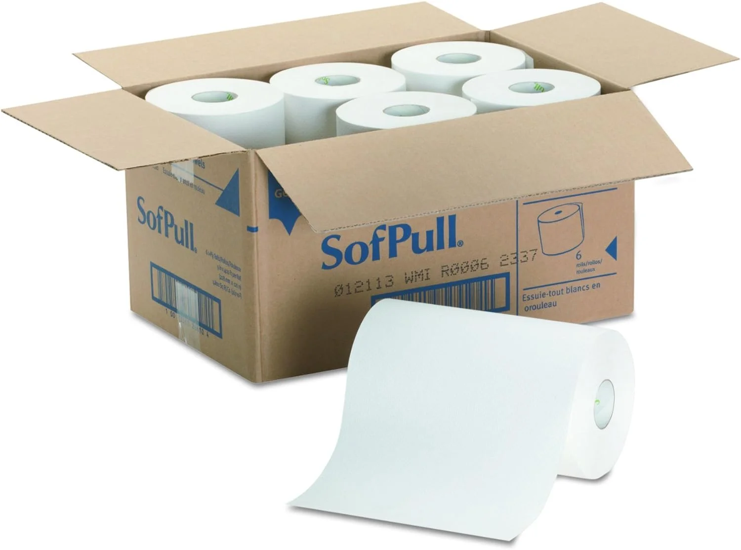 26610 Hardwound Paper Towel Roll, Nonperforated, 9 x 400ft, White (12 rolls)