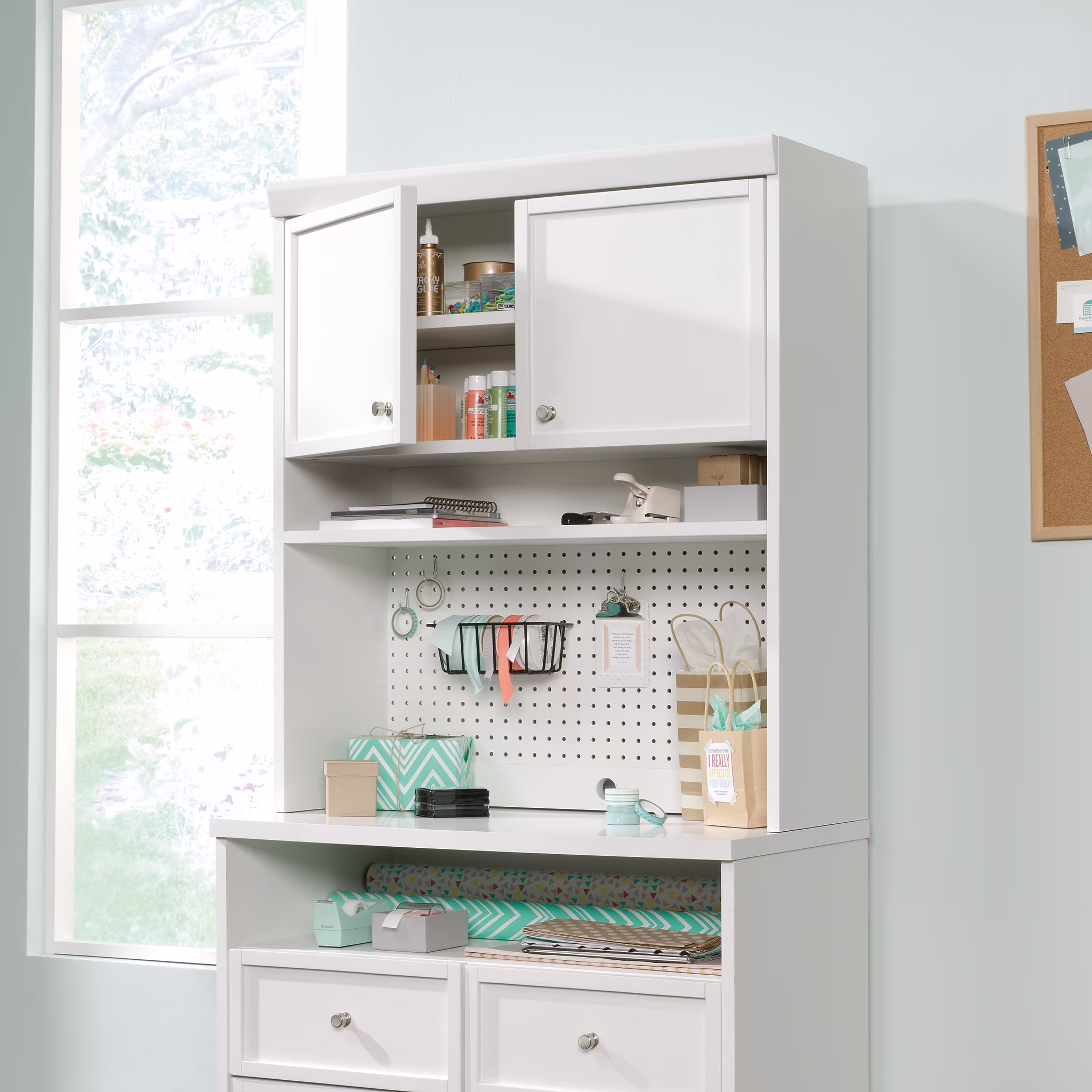 Better Homes & Gardens Craftform Hutch Top, White Finish