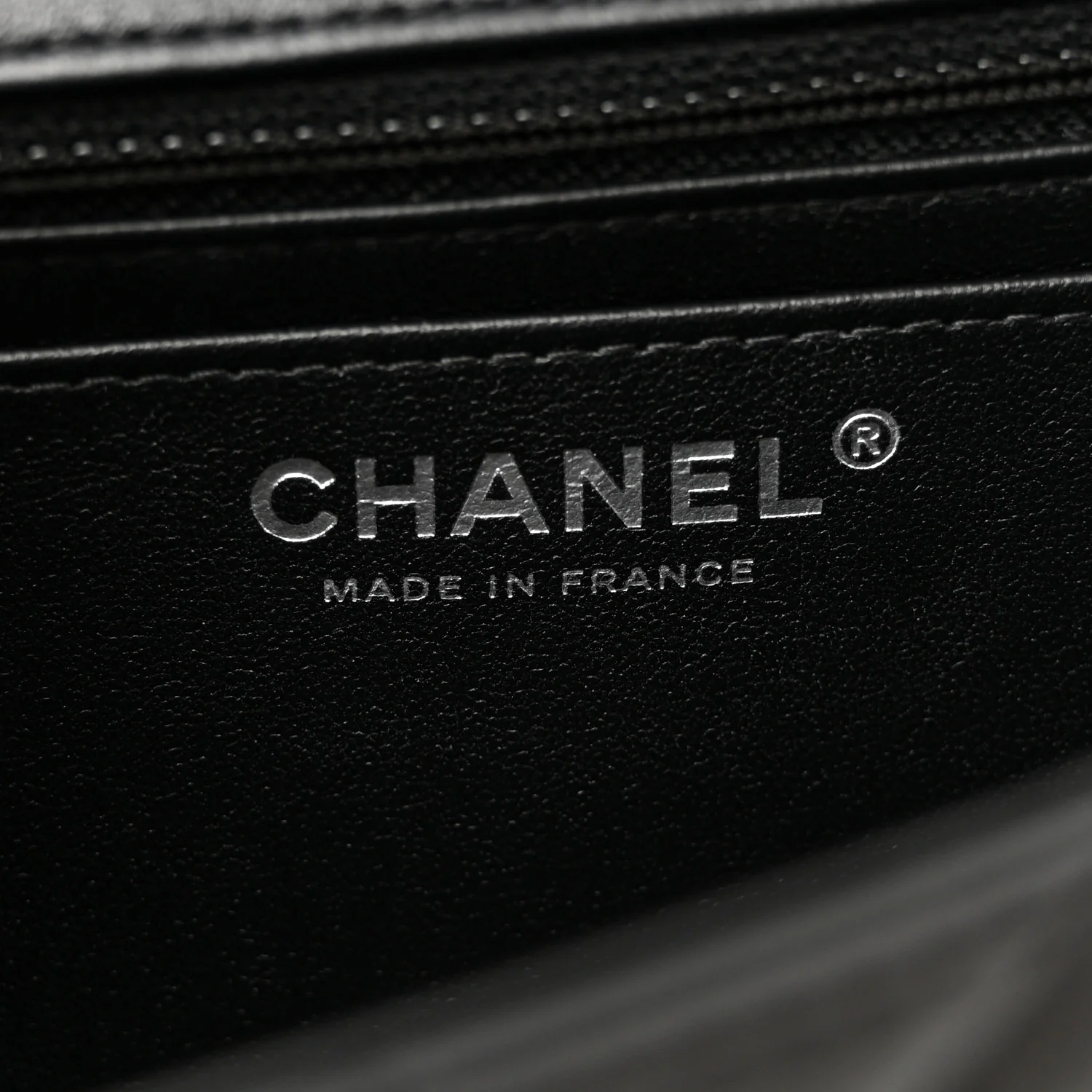 Lambskin Quilted Mini Rectangular Flap Black