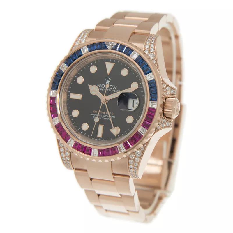 [Super Clone]RGMT Master II 126755SARU 40mm 18kt Steel Automatic Diamond Black Dial